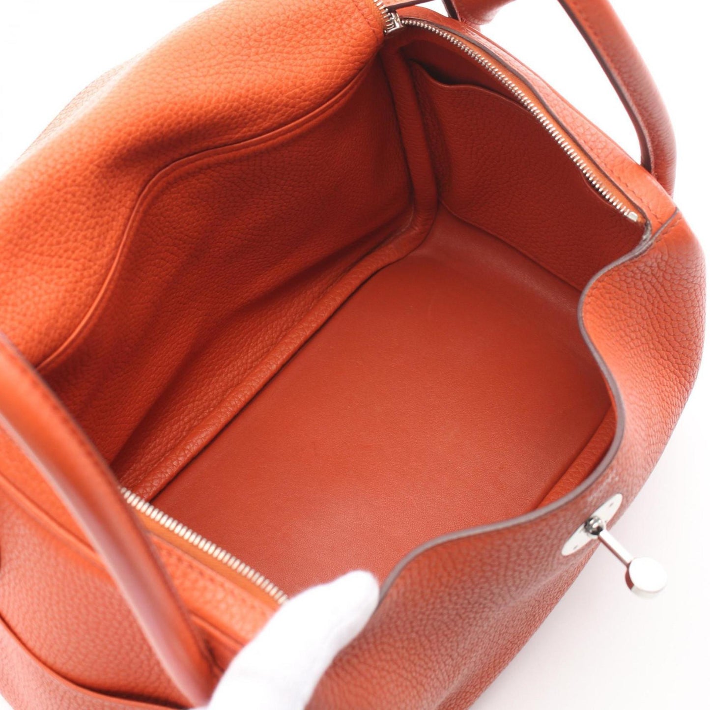 Hermes Taurillon Clemence Shoulder Bag Leather Brown Shoulder Bag 18