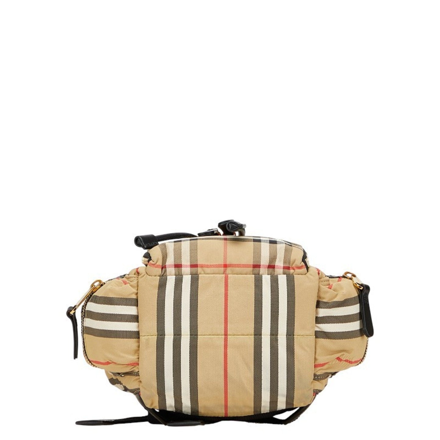 Burberry Backpack Nylon Black Beige