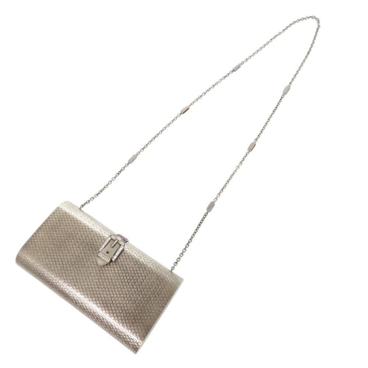 Gucci Silver Metal Shoulder Bag