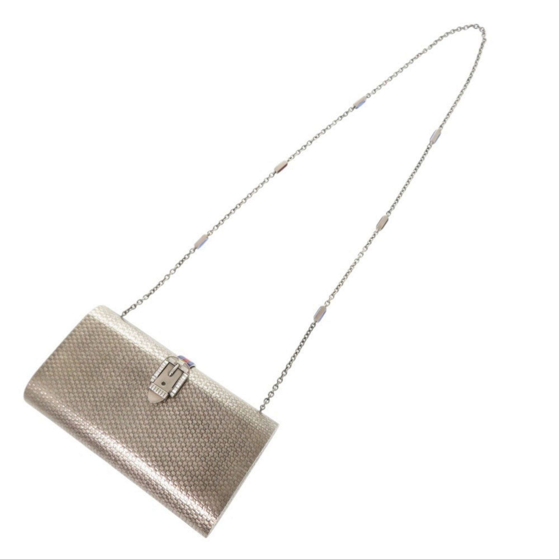 Gucci Silver Metal Shoulder Bag