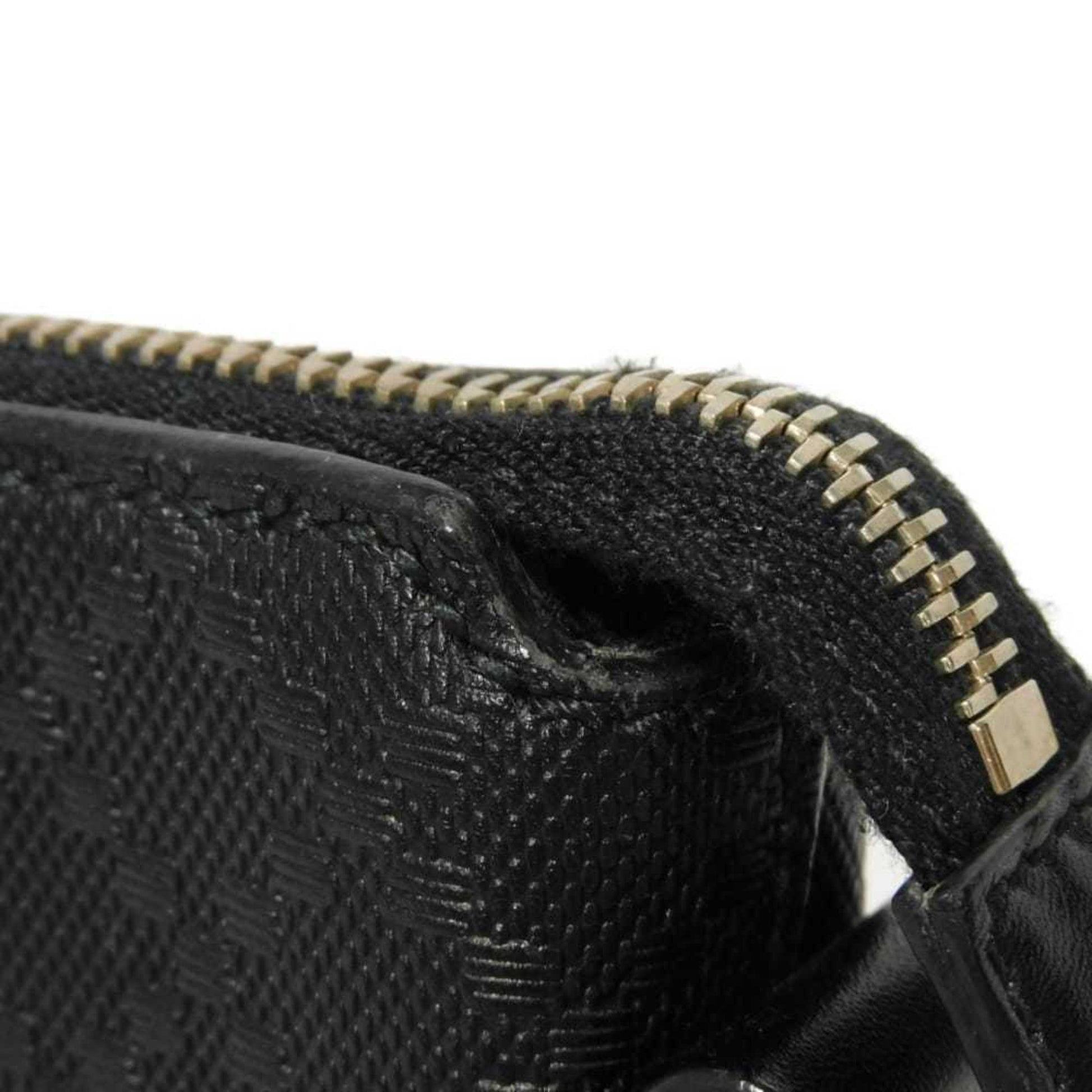 Gucci Diamante Black Leather Messenger Bag Shoulder Bag