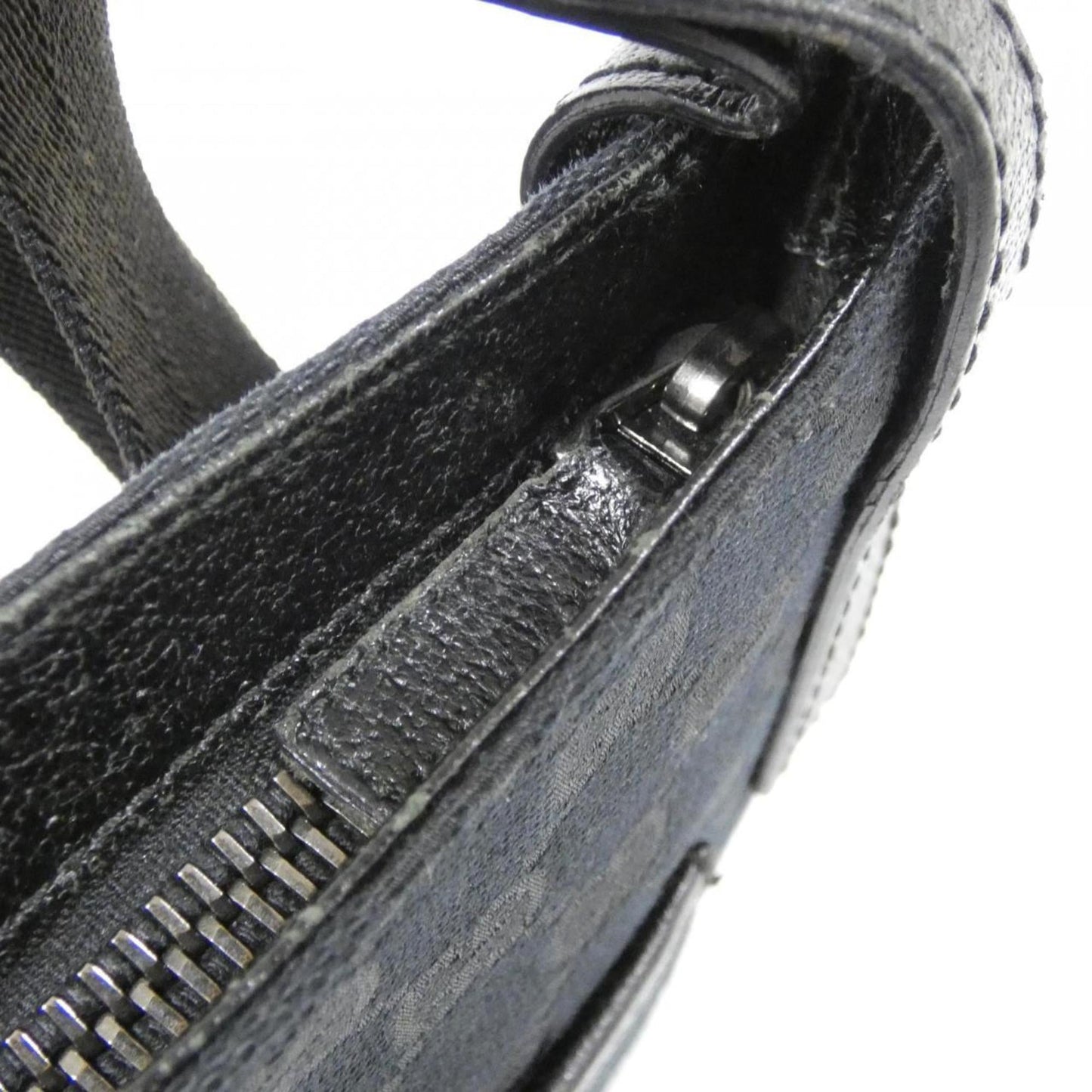 Gucci Black Gg Canvas Shoulder Bag