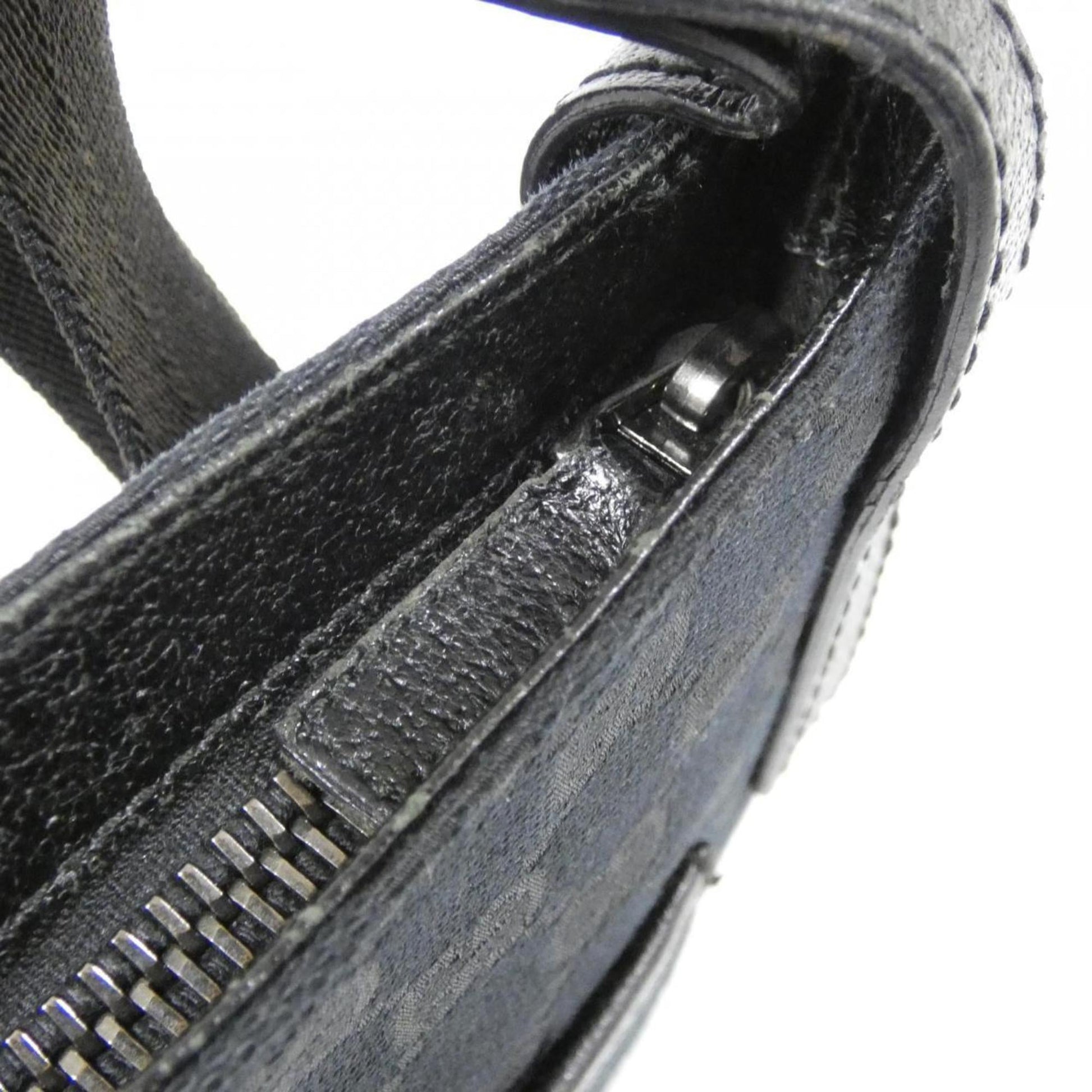 Gucci Black Gg Canvas Shoulder Bag
