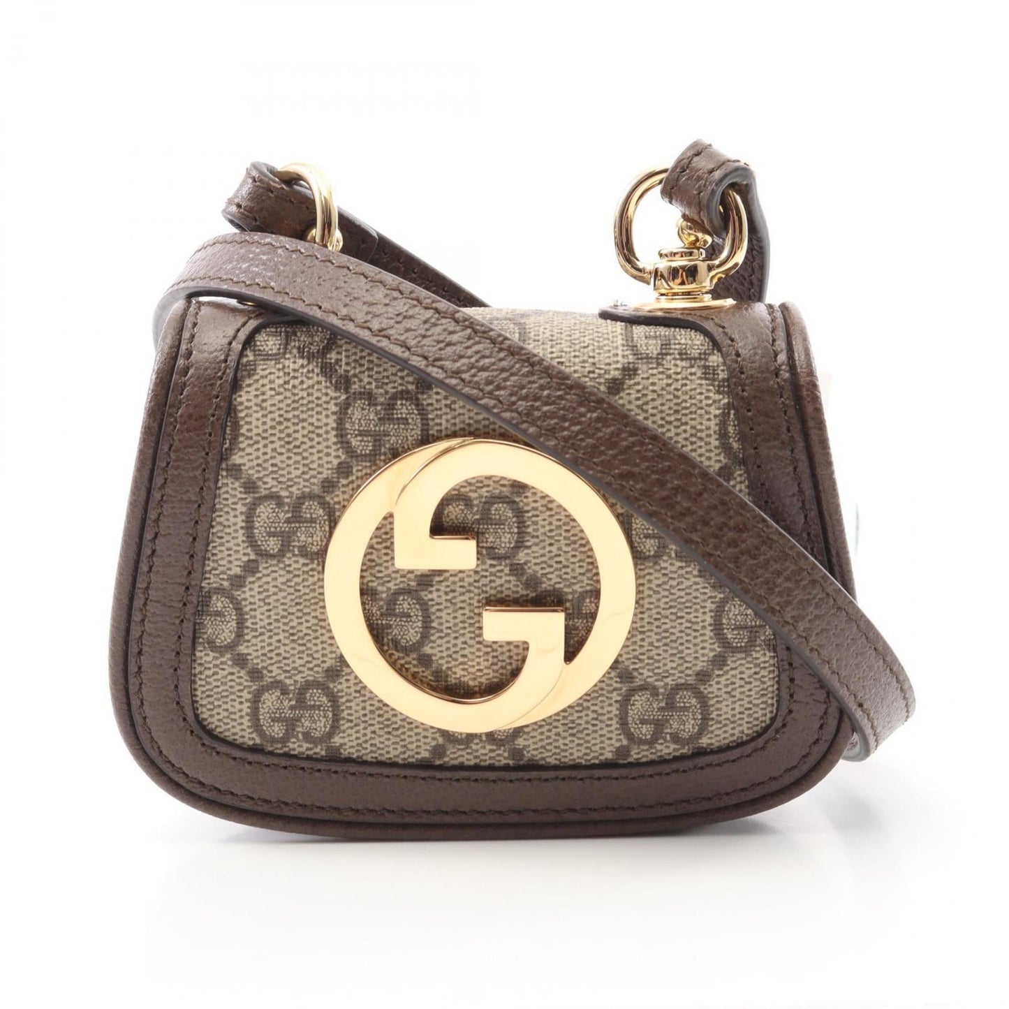 Gucci Beige Brown Pvc Leather Shoulder Bag