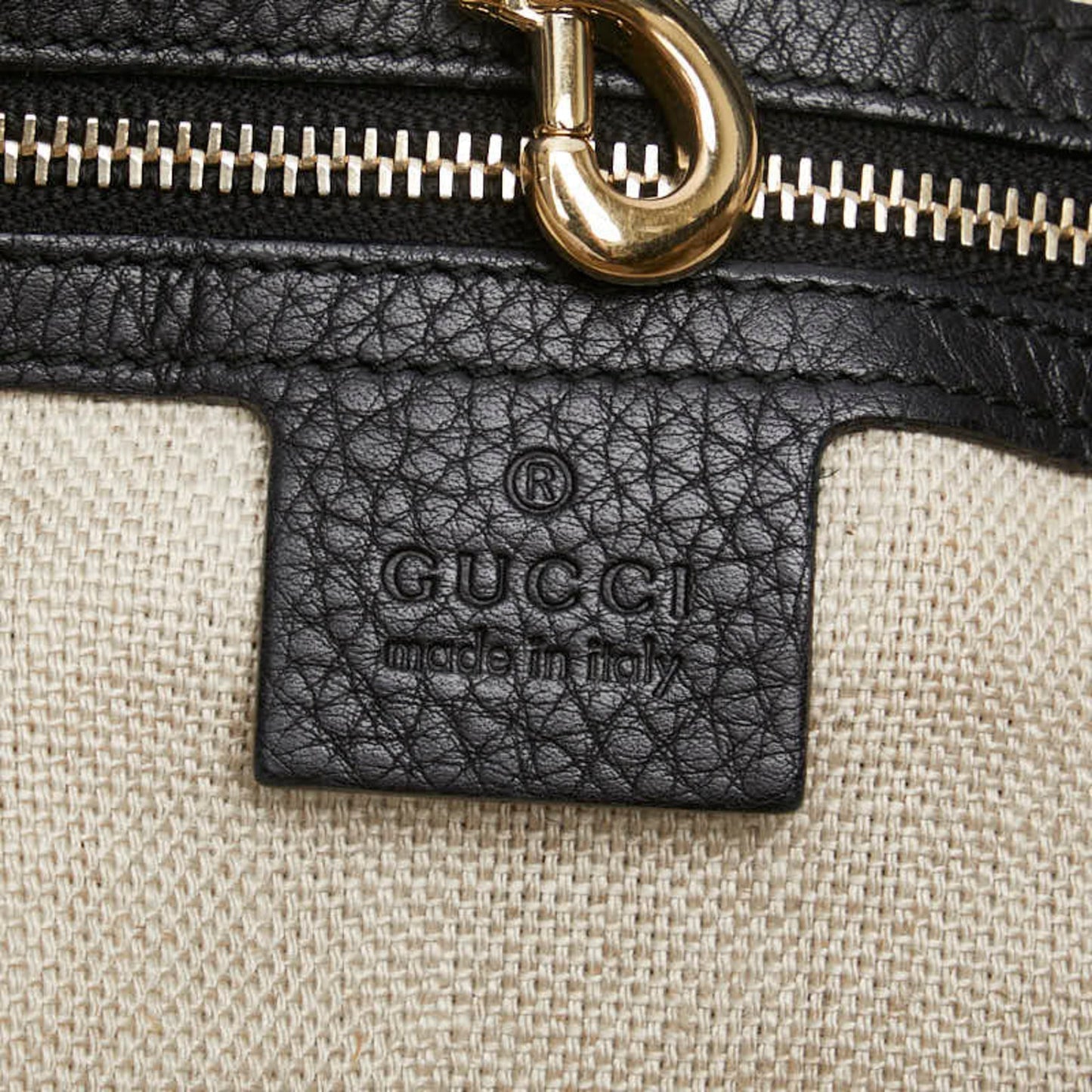 Gucci Black Leather Shoulder Bag Tote Bag