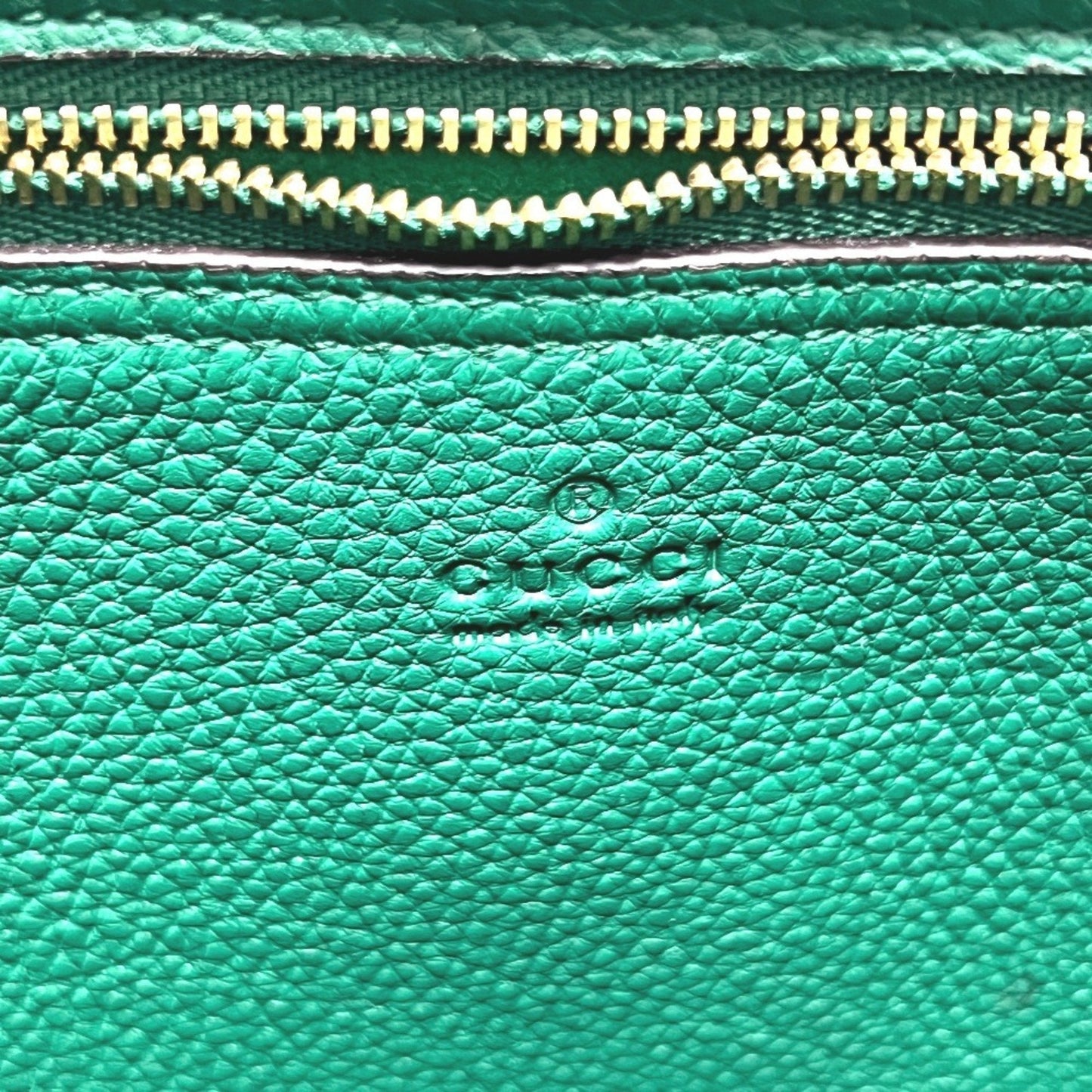 Gucci Green Leather Shoulder Bag