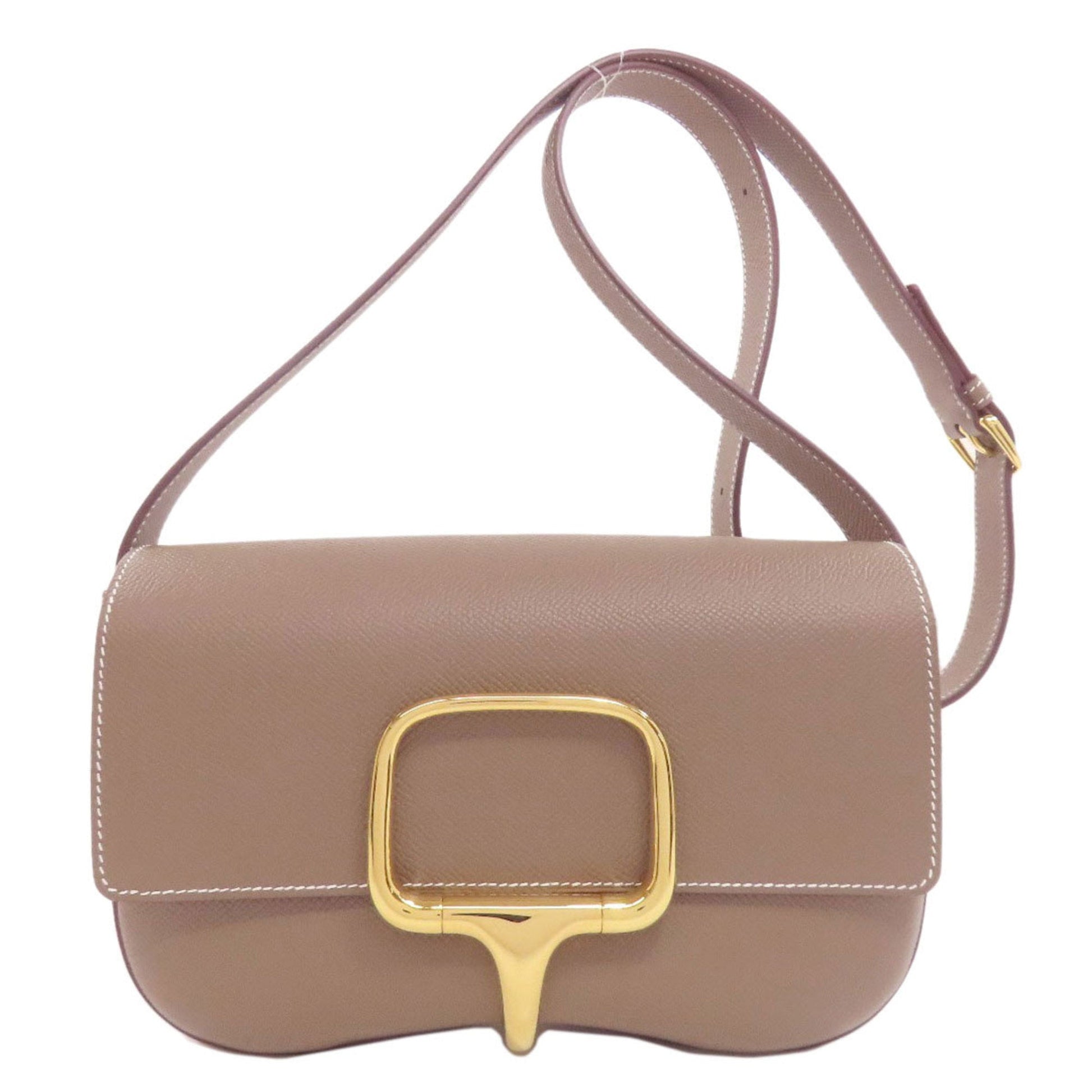 Hermes Etoupe Epsom Shoulder Bag Leather Gray