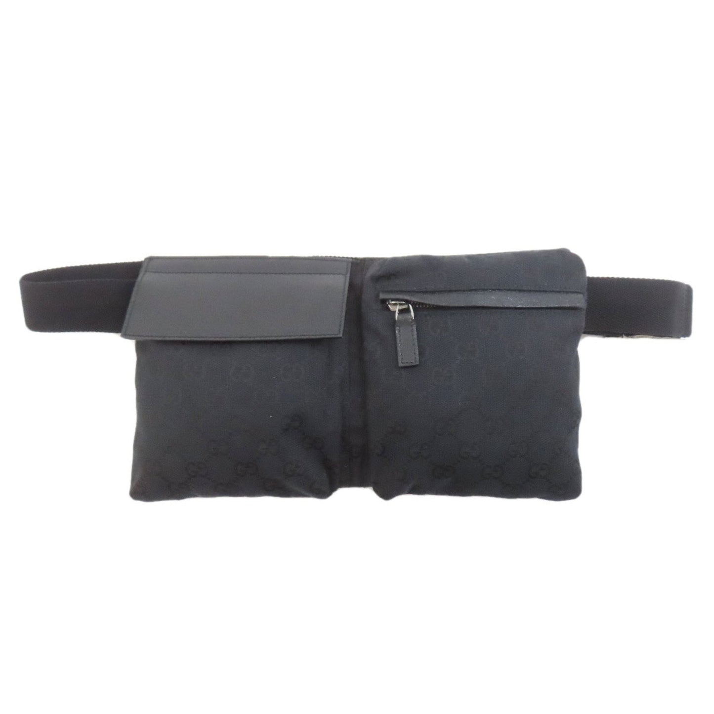 Gucci Black Canvas Fanny Pack Sling Bag
