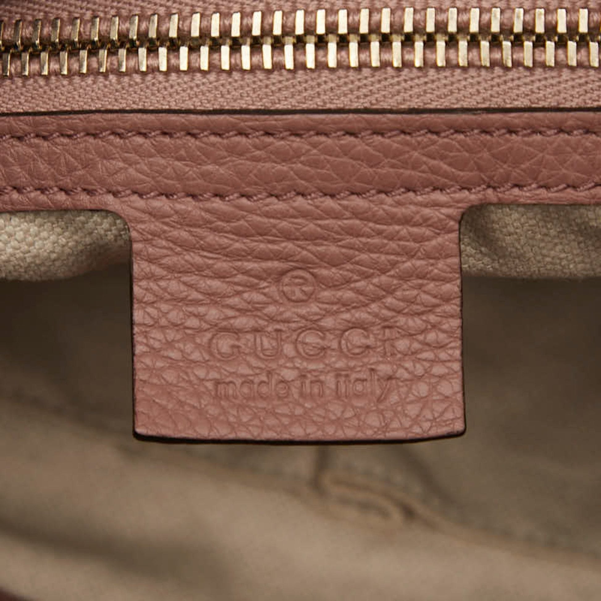 Gucci Pink Leather Handbag Shoulder Bag