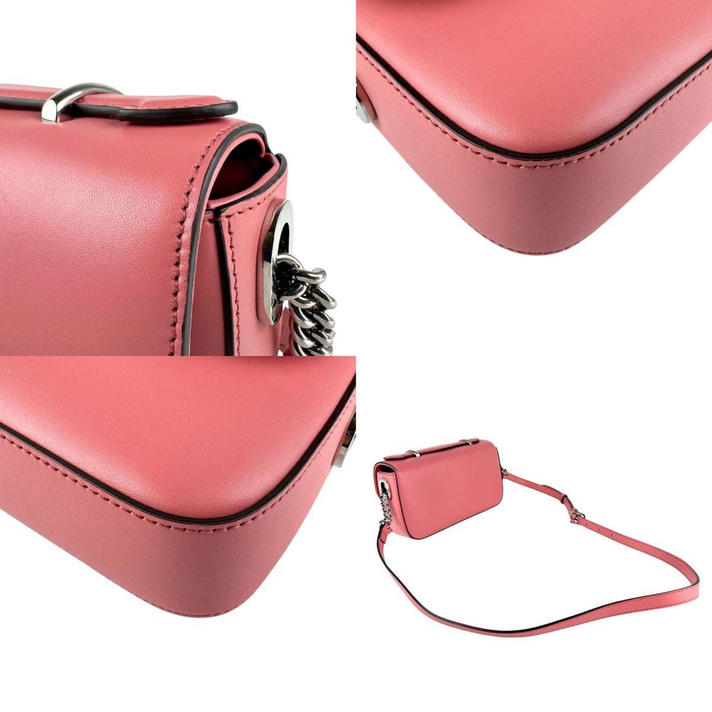 Gucci Pink Leather Shoulder Bag