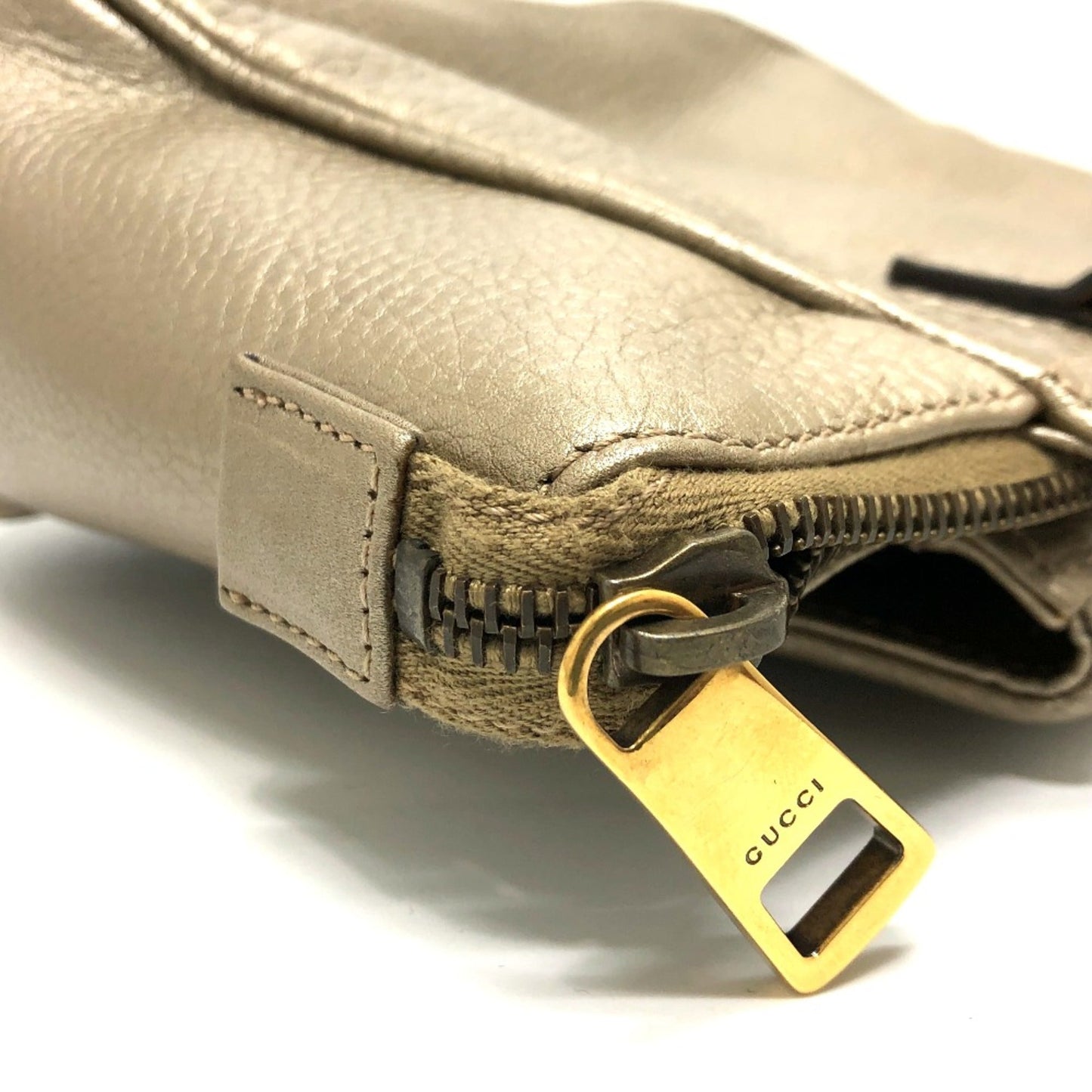 Gucci Gold Leather Handbag