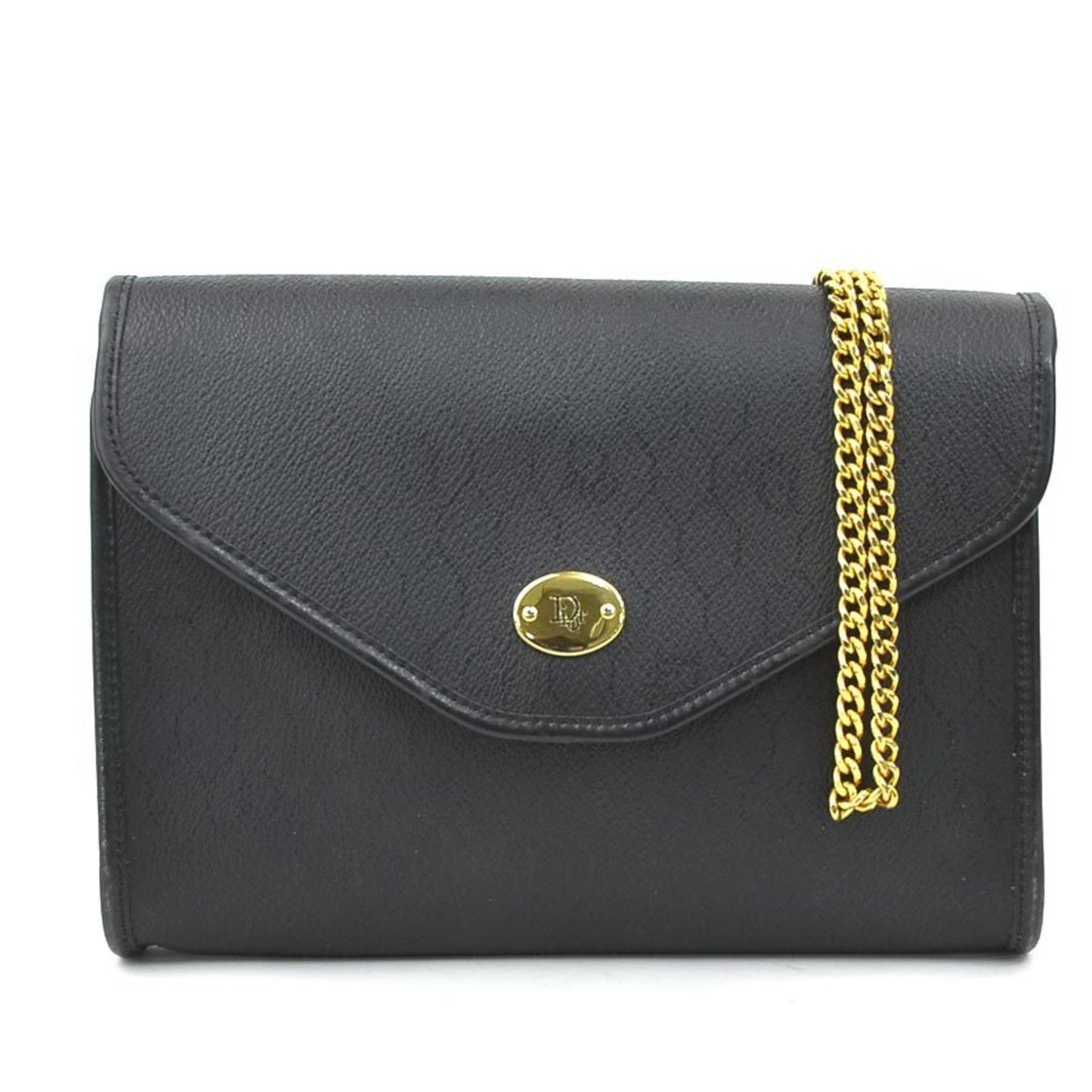 Dior Handbag Christian Shoulder Bag 17 Leather Black