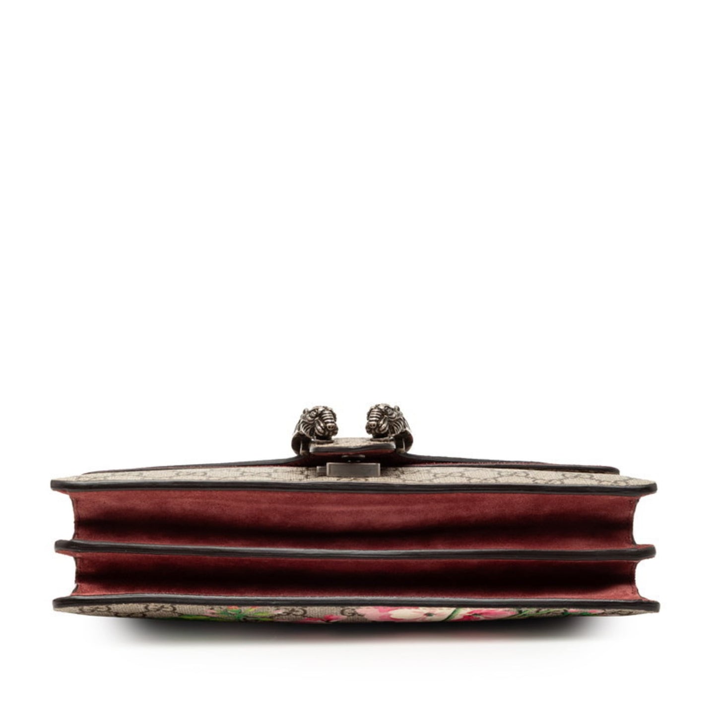 Gucci Beige Red Color Pvc Suede Shoulder Bag