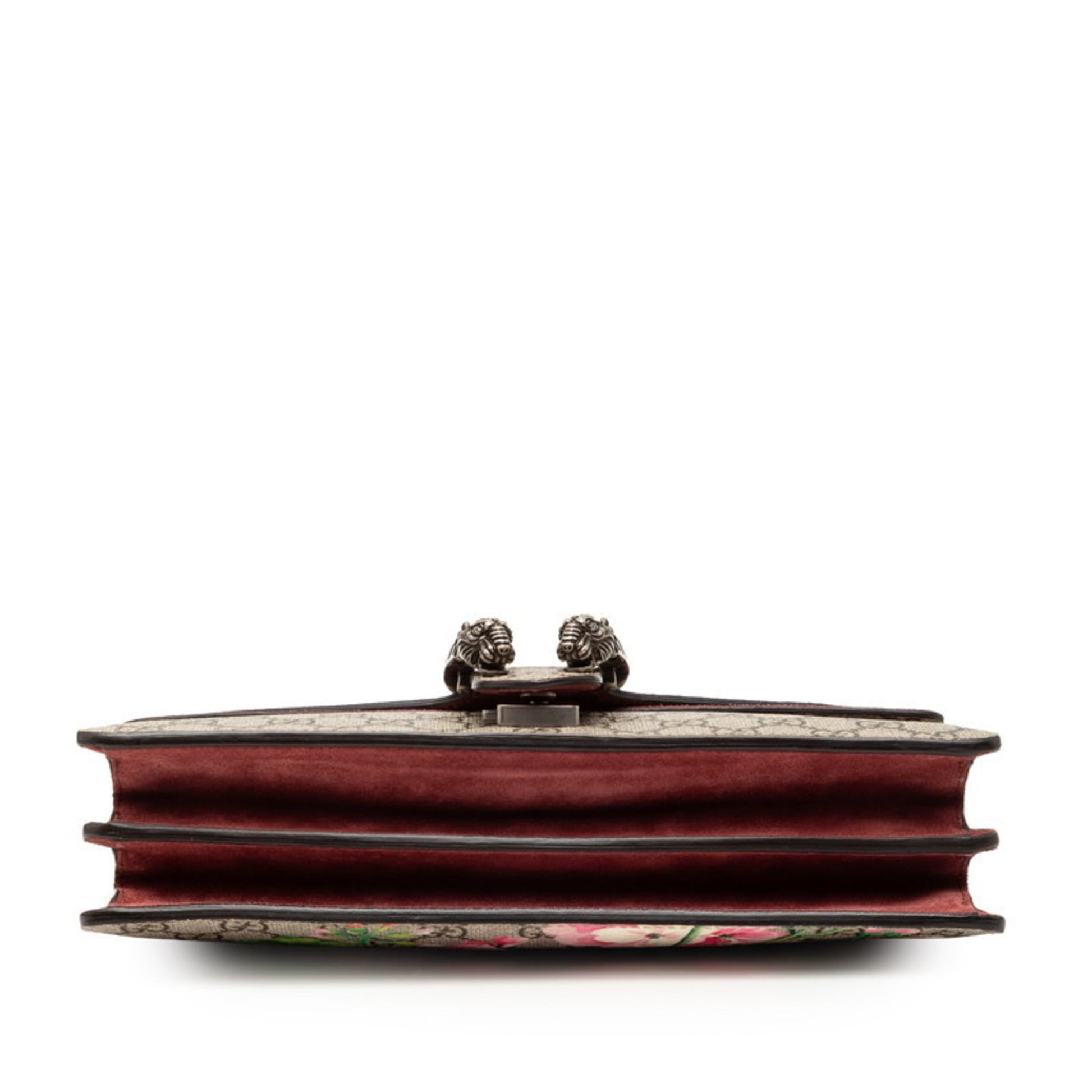 Gucci Beige Red Color Pvc Suede Shoulder Bag