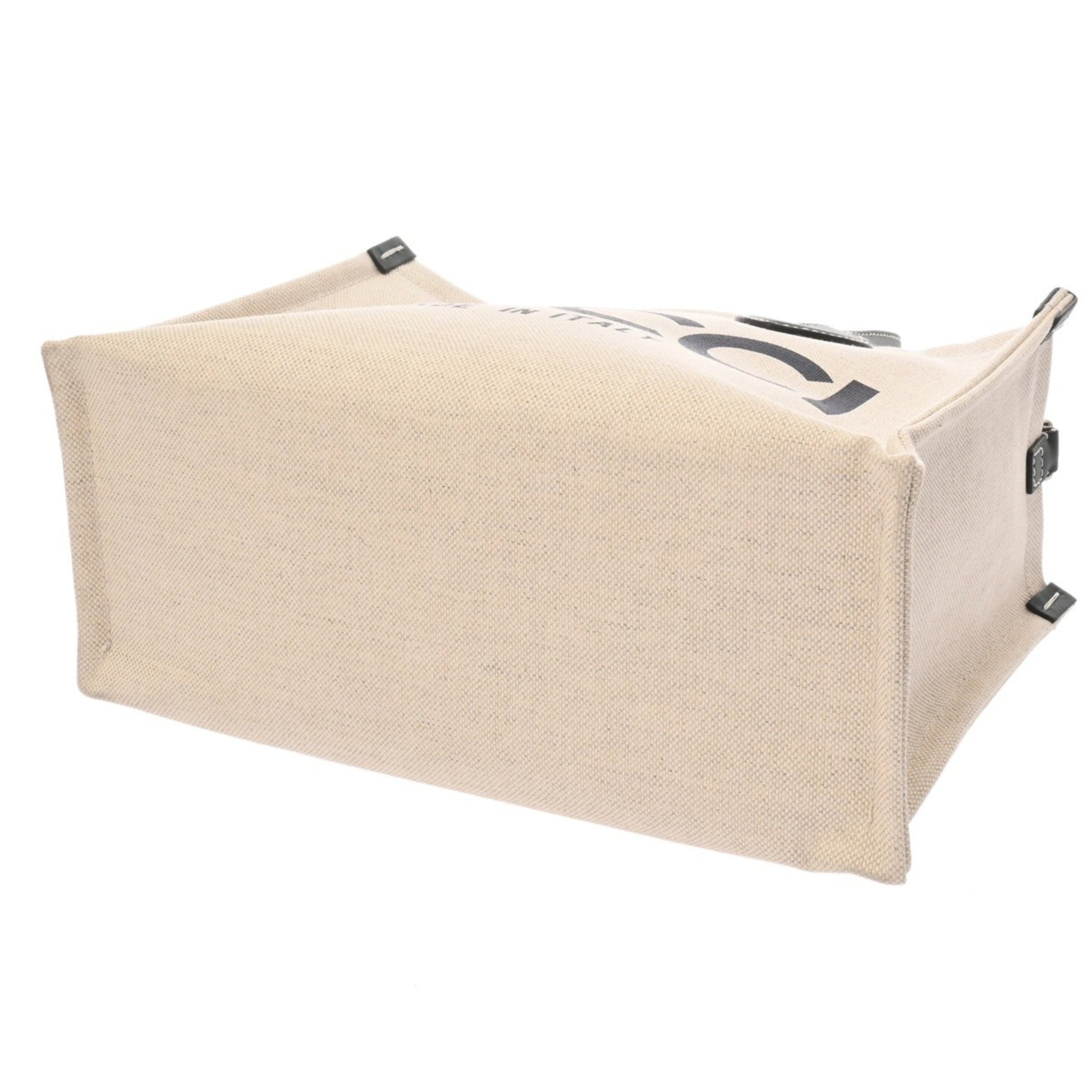 Gucci Beige Canvas Leather Handbag