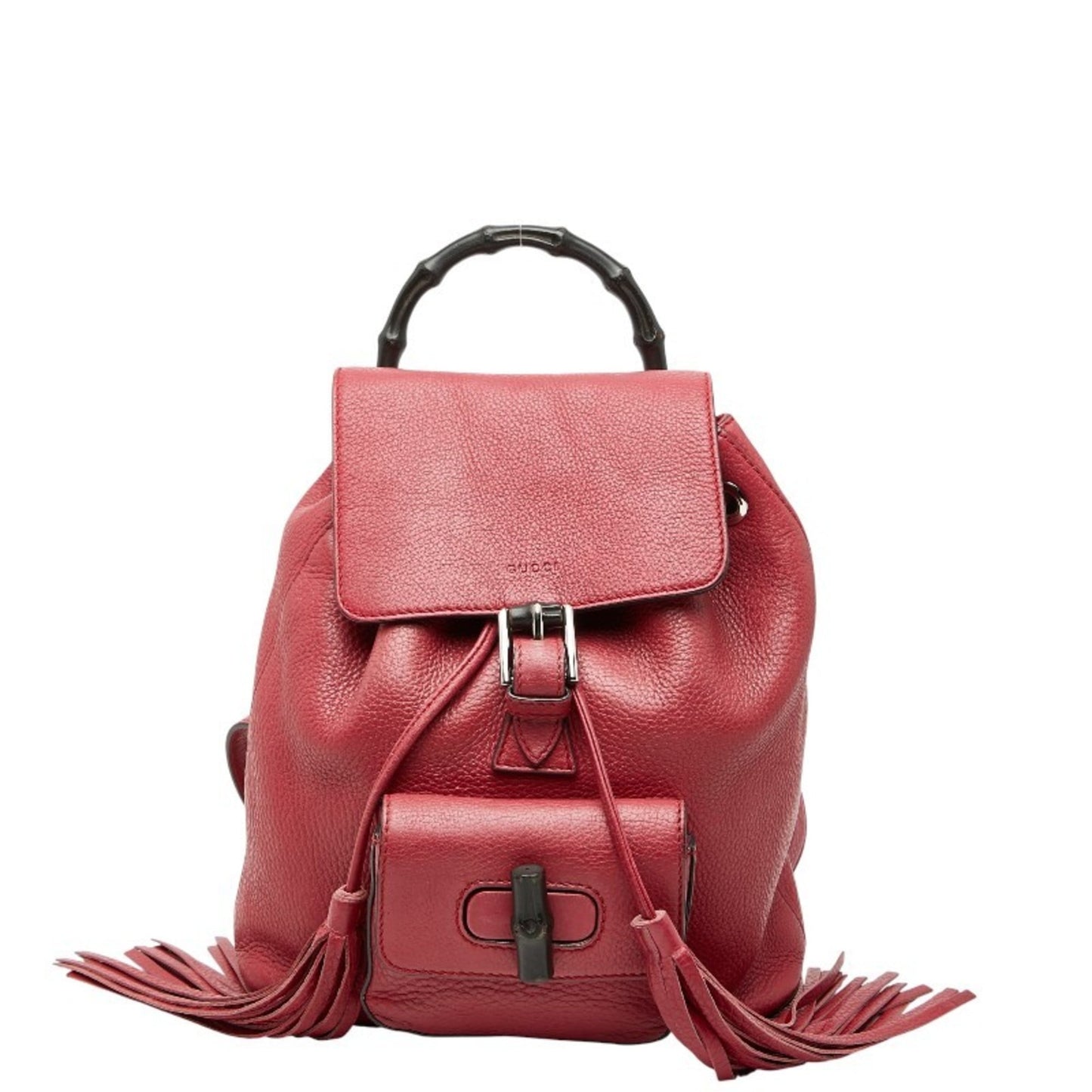 Gucci Red Color Leather Backpack