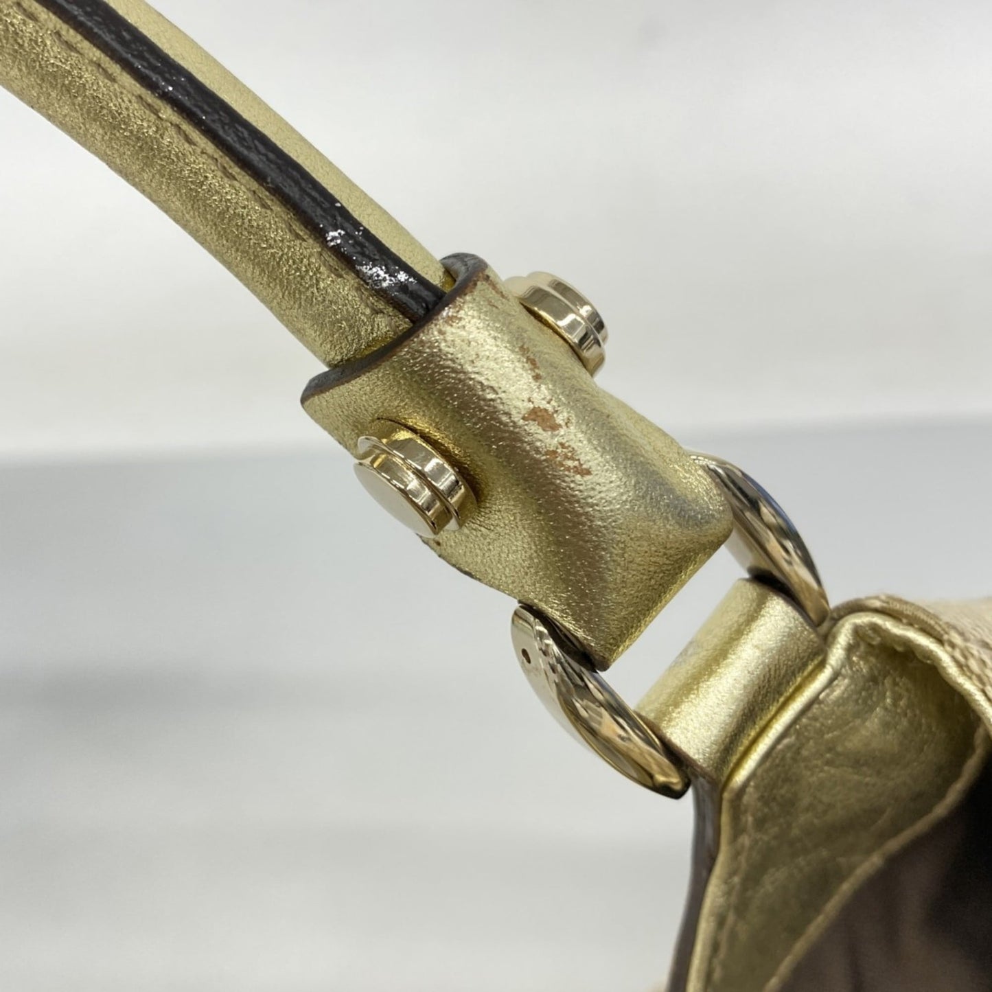 Gucci Beige Brown Canvas Handbag