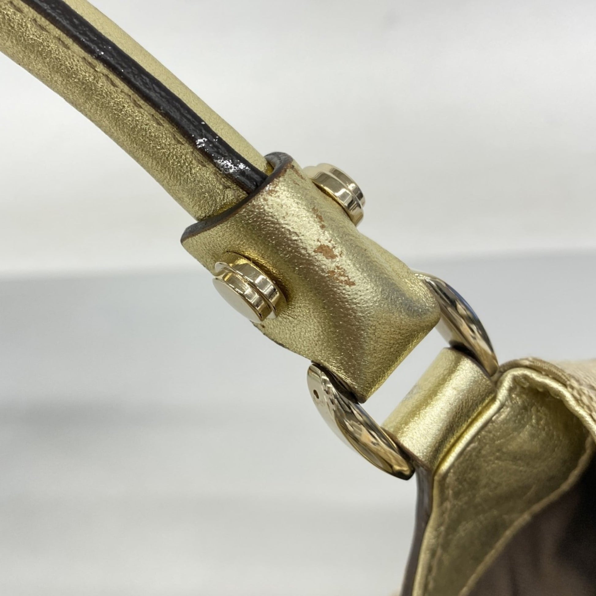 Gucci Beige Brown Canvas Handbag