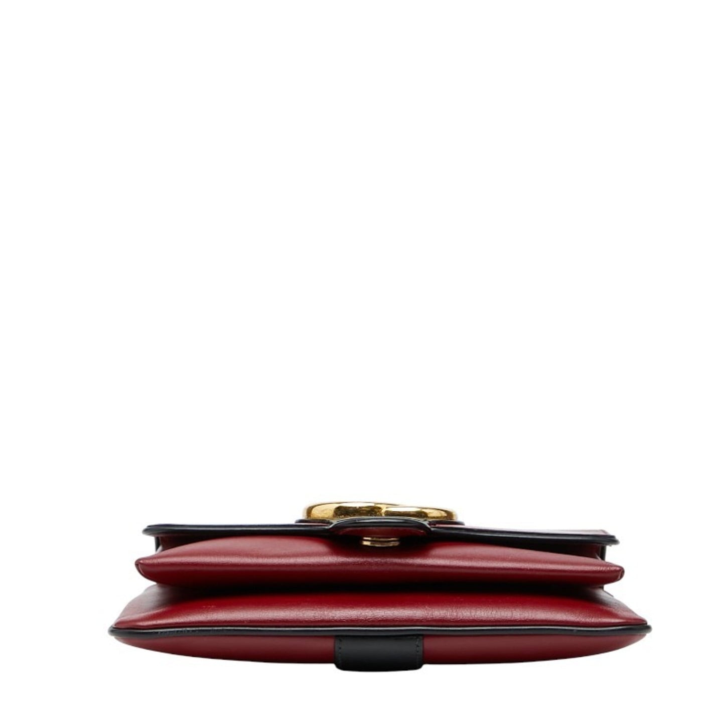 Gucci Black Red Color Leather Shoulder Bag