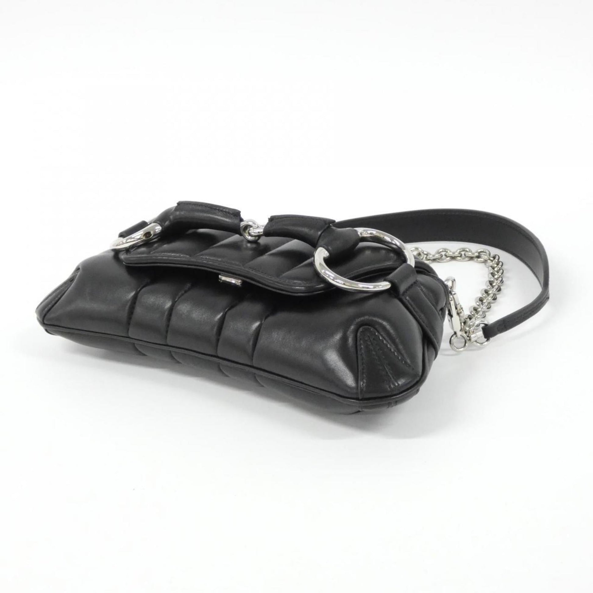 Gucci Black Leather Shoulder Bag
