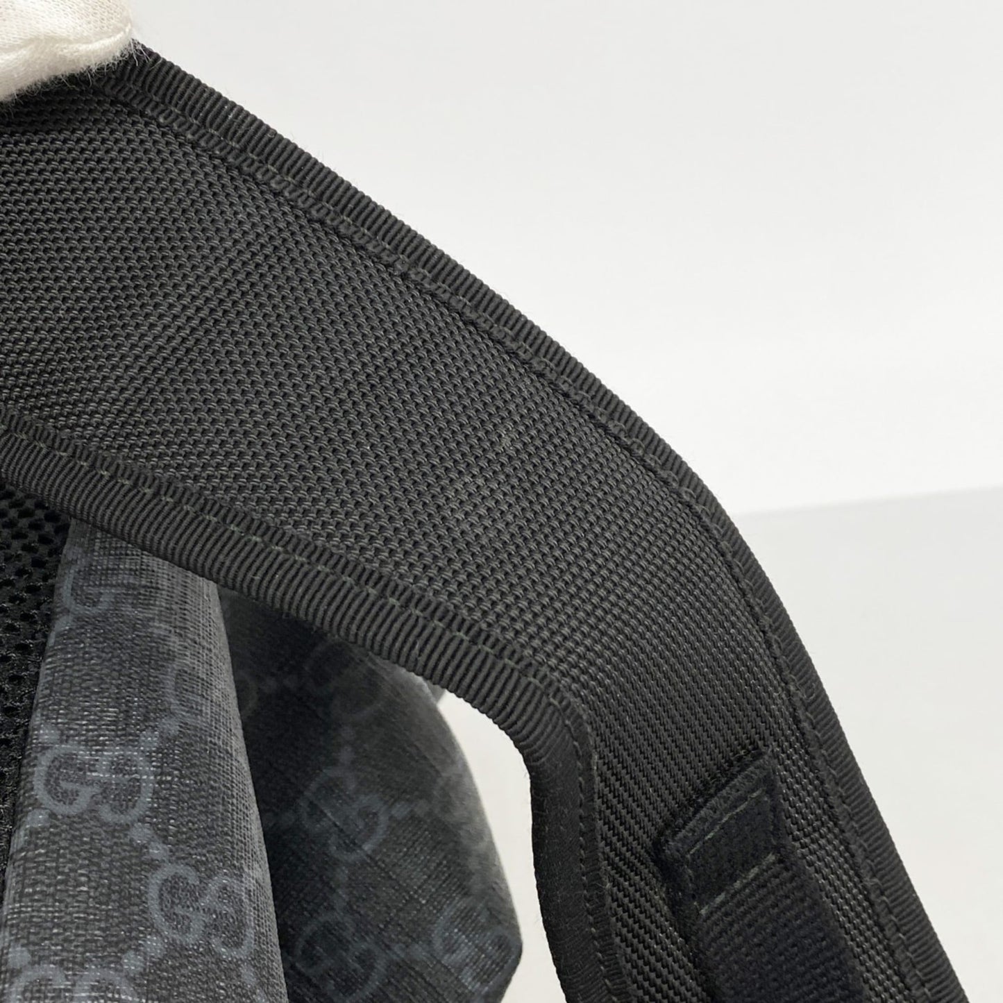 Gucci Black Pvc Backpack