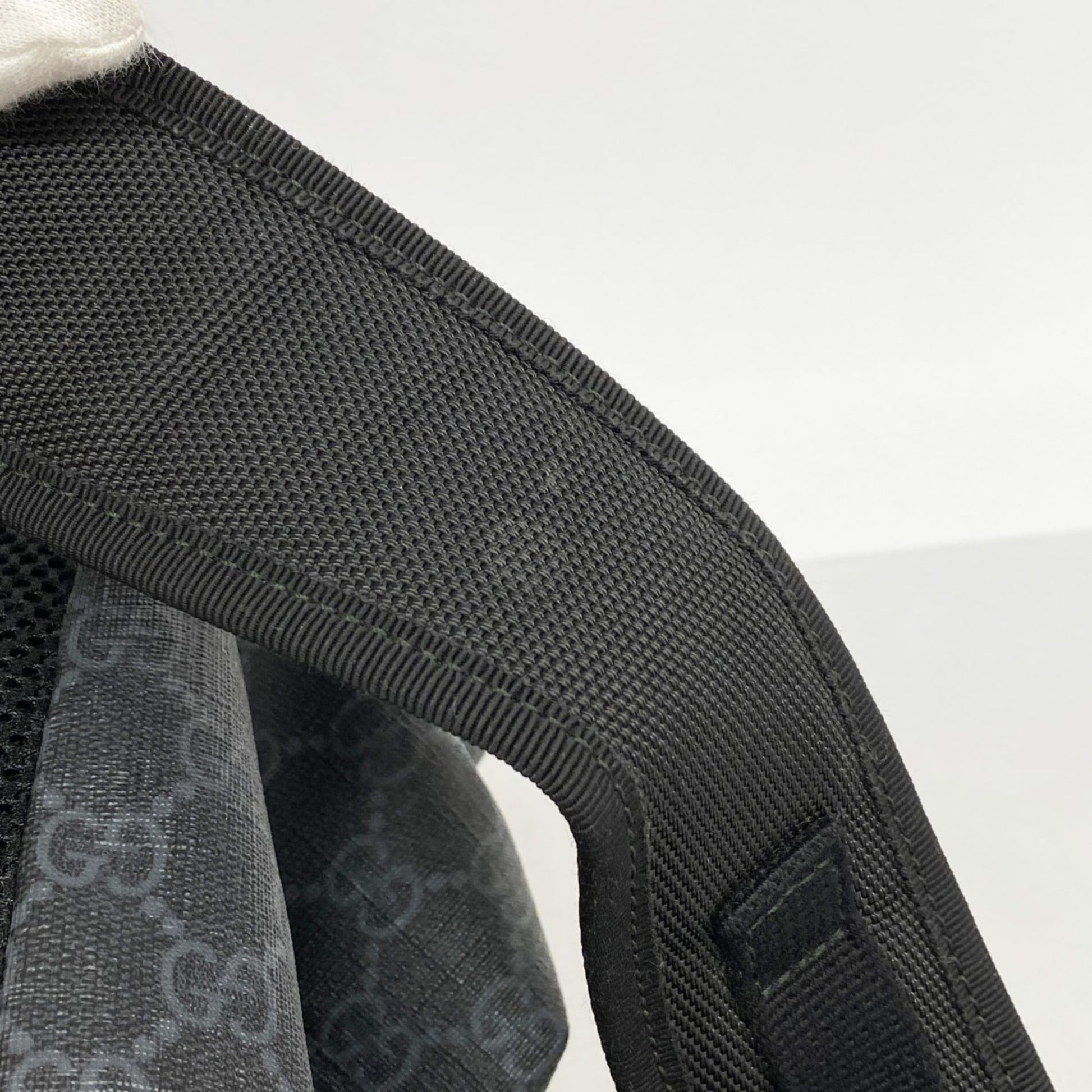 Gucci Black Pvc Backpack