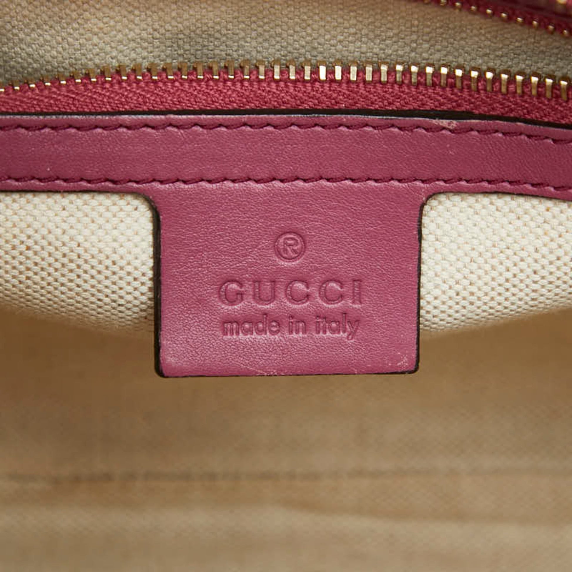 Gucci Purple Leather Handbag Shoulder Bag