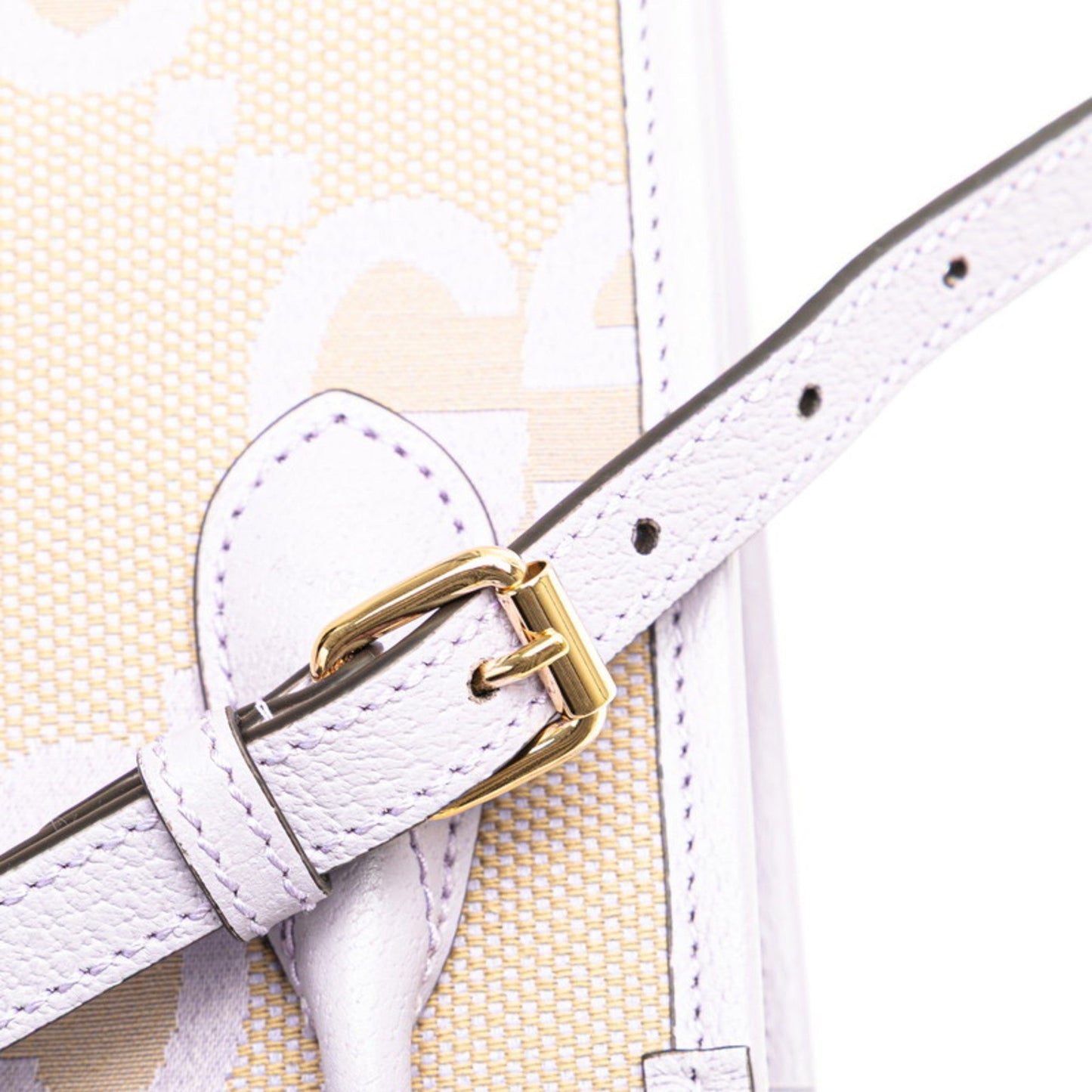 Gucci Beige Purple Canvas Leather Handbag Shoulder Bag
