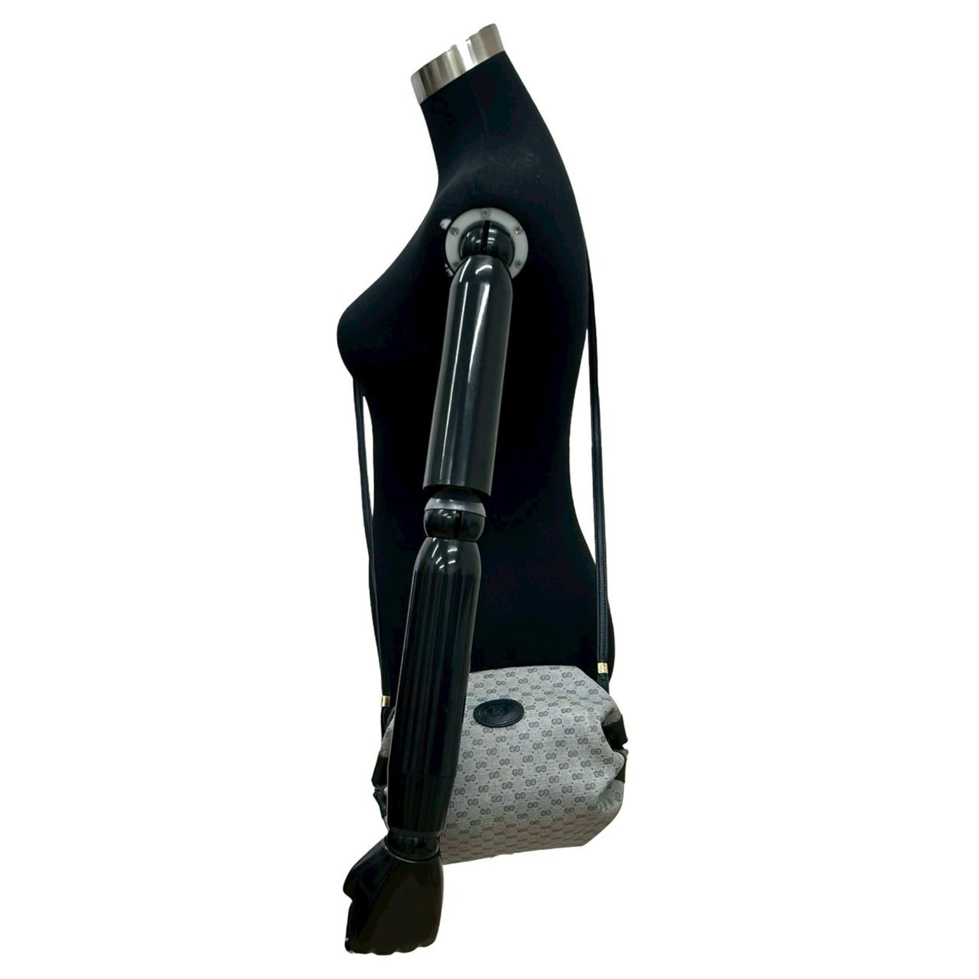 Gucci Navy Leather Pvc Pochette Shoulder Bag