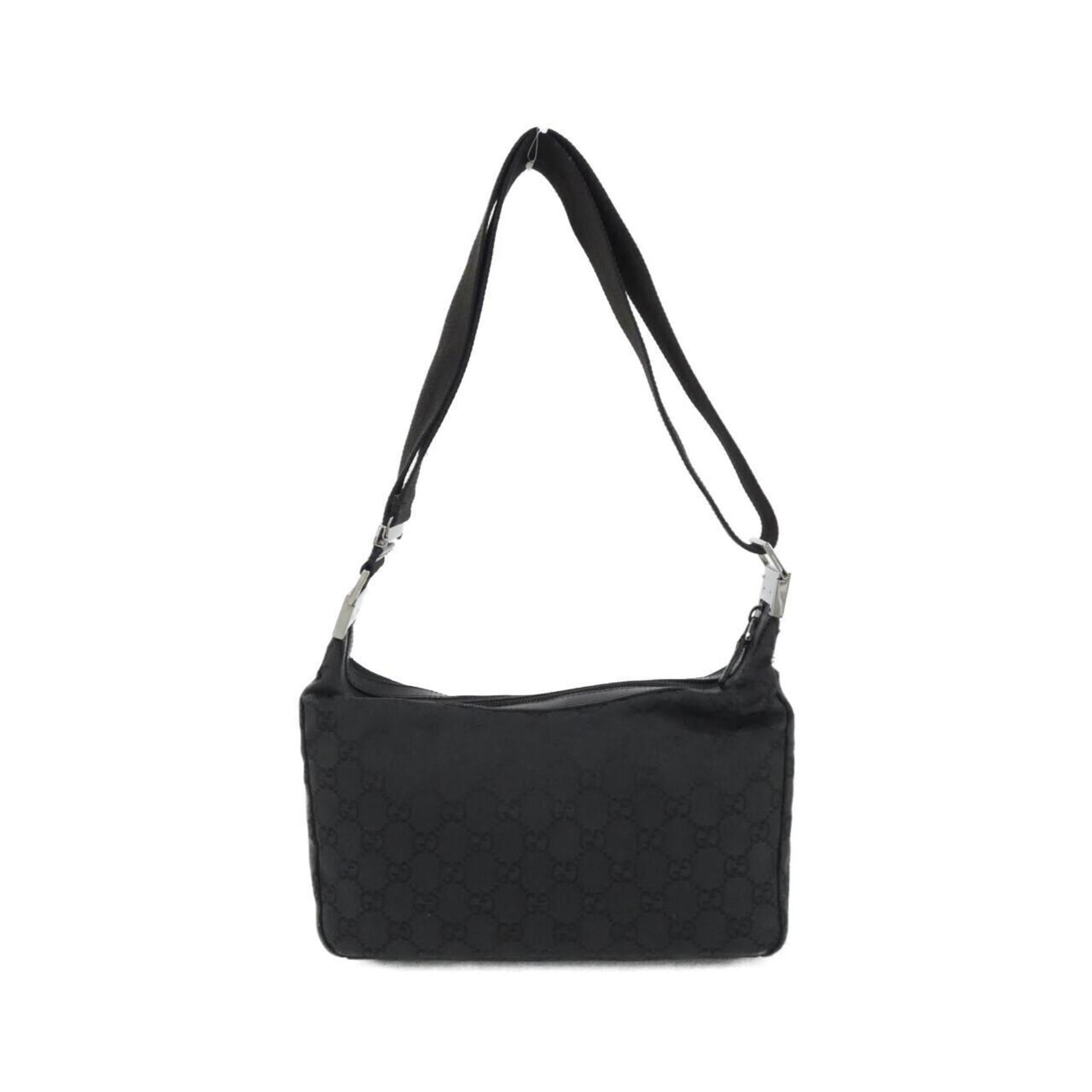 Gucci Gg Canvas Black Gg Canvas Shoulder Bag