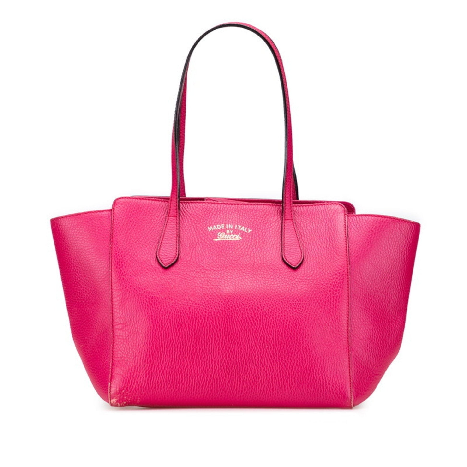 Gucci Gucci Swing Pink Leather Shoulder Bag Tote Bag