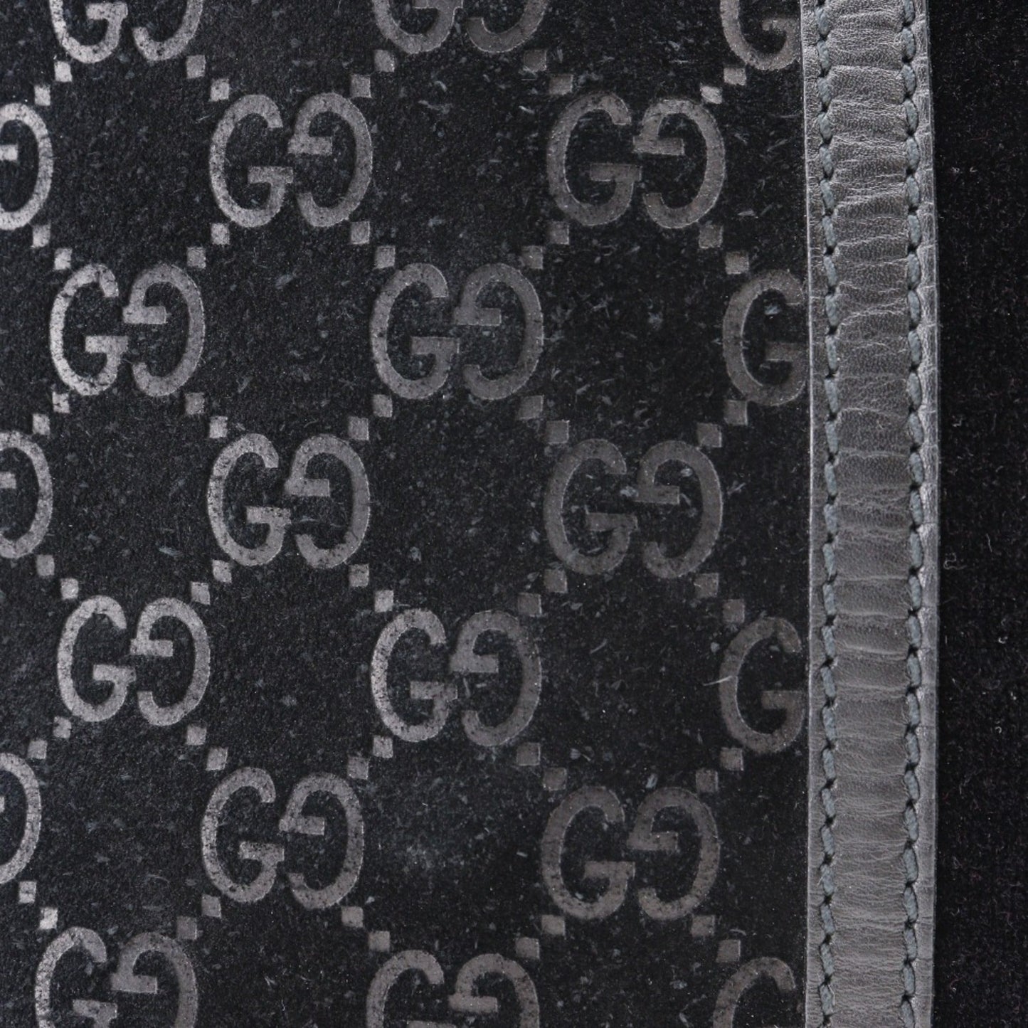 Gucci Black Suede Tote Bag
