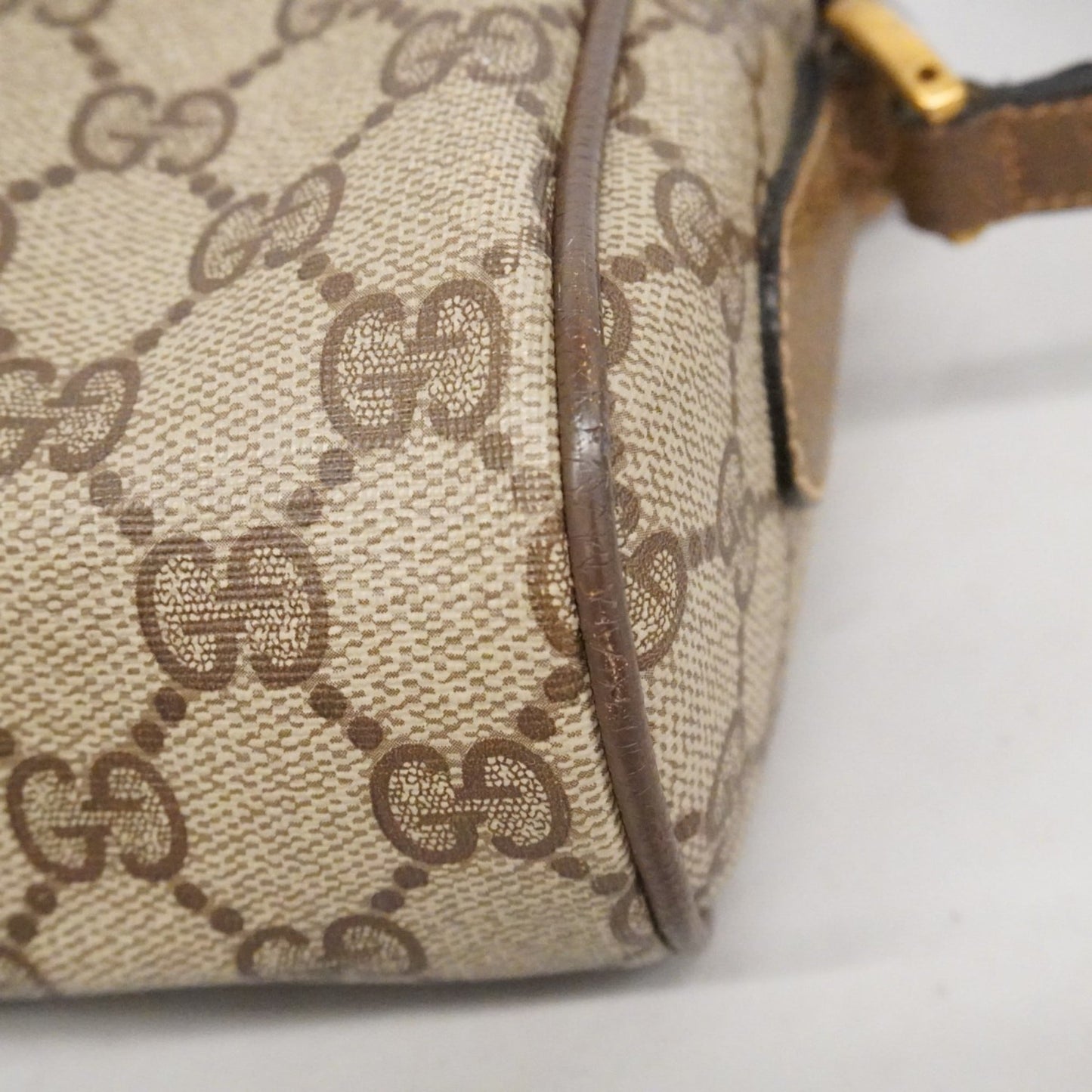 Gucci Brown Canvas Shoulder Bag