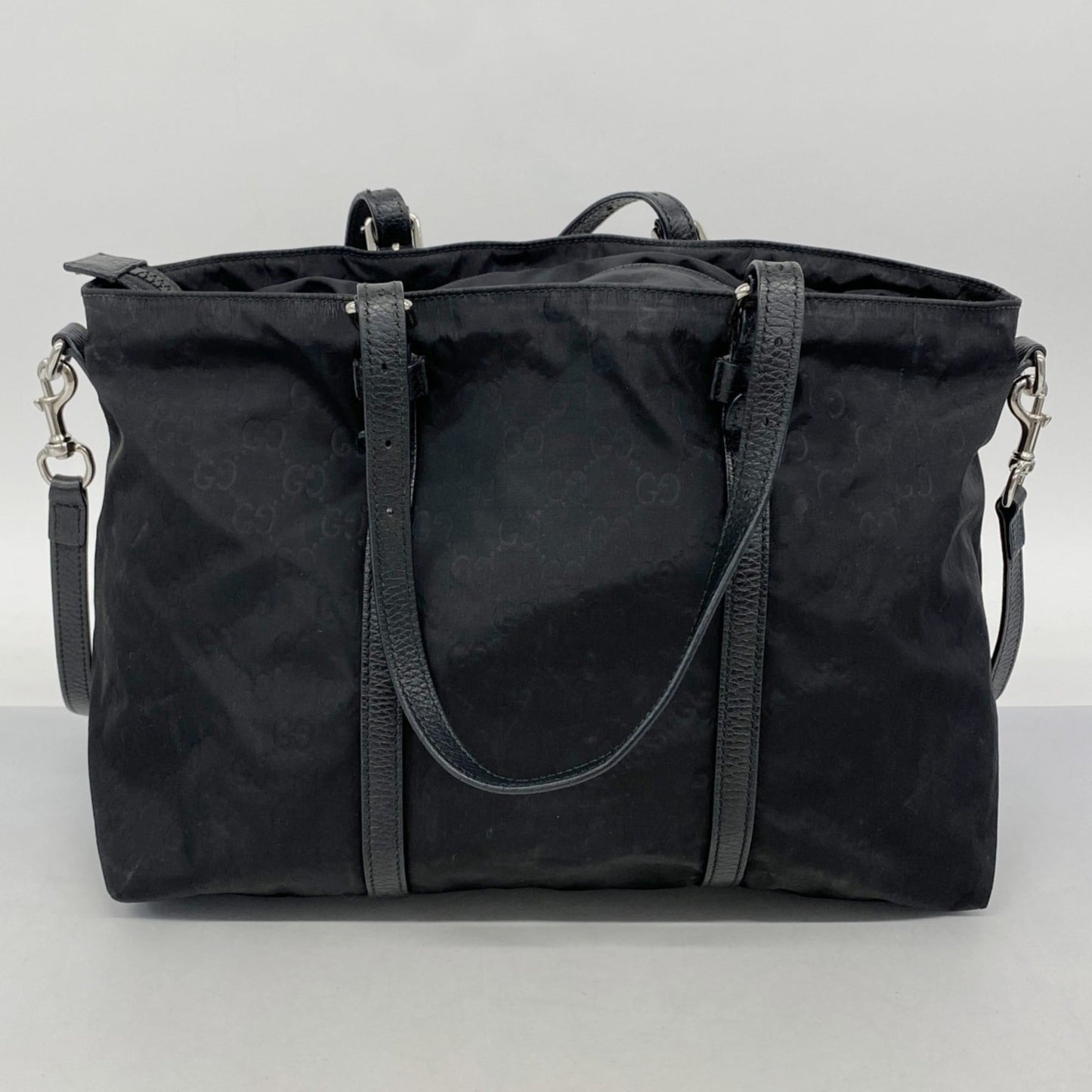 Gucci Black Nylon Tote Bag