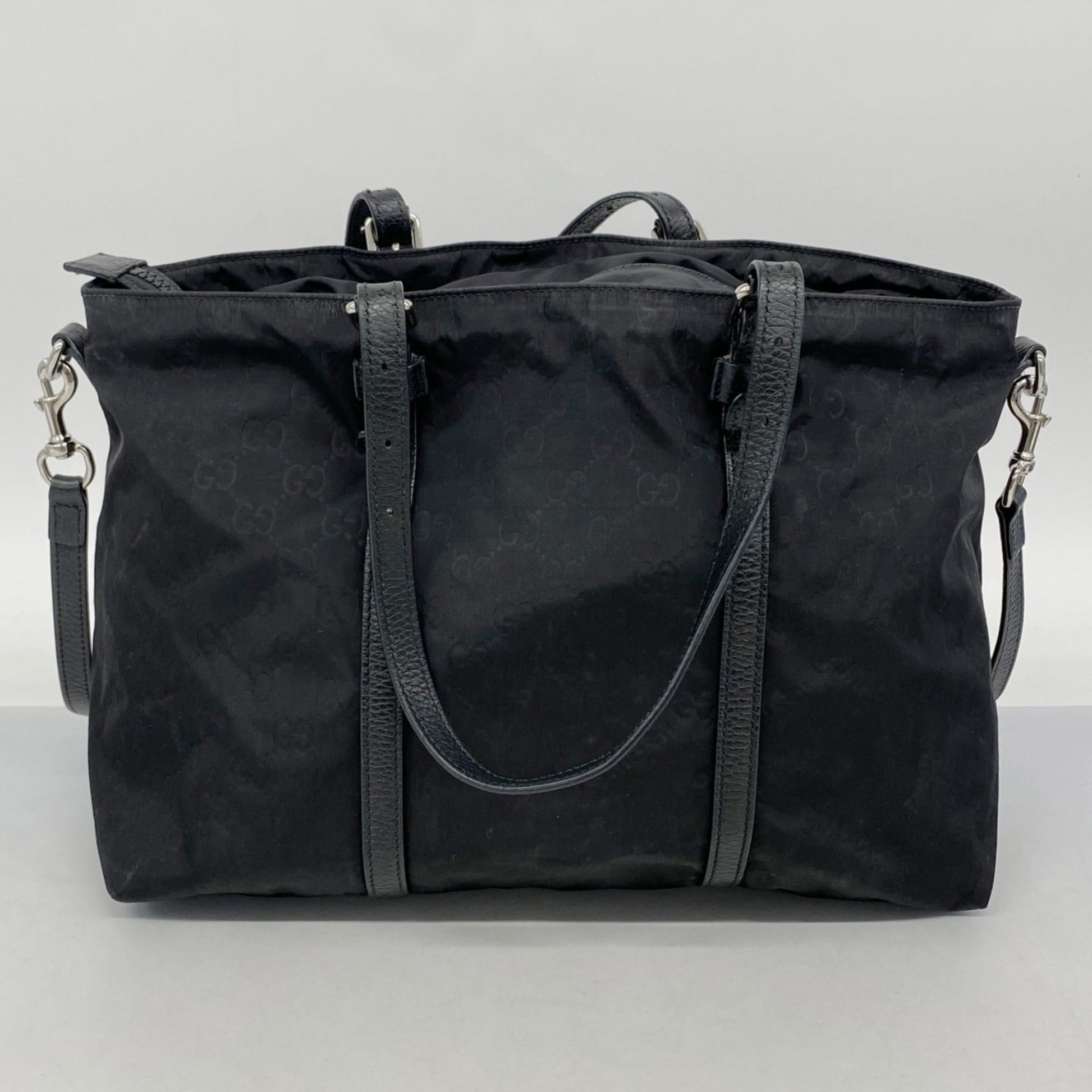 Gucci Black Nylon Tote Bag