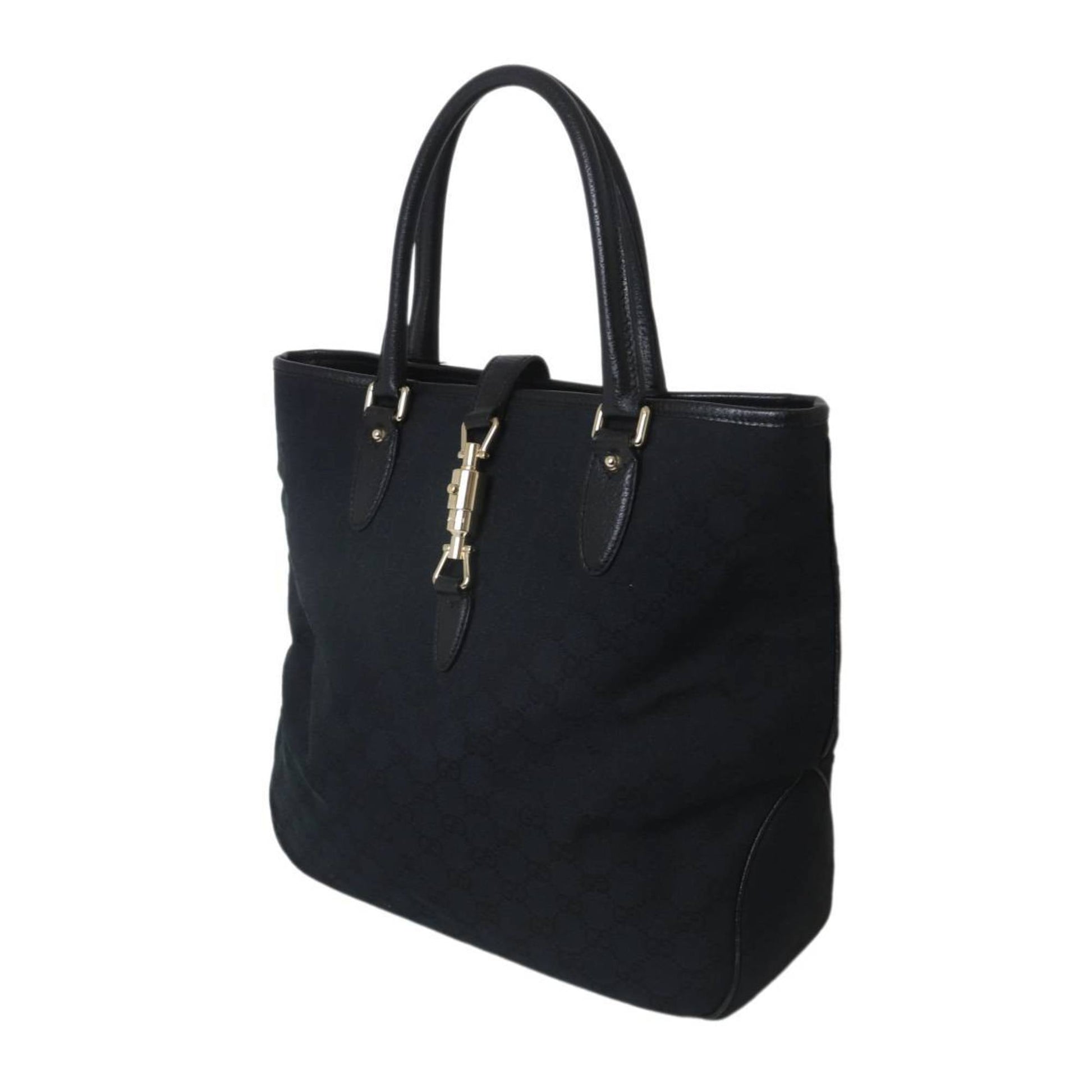 Gucci Black Leather Tote Bag