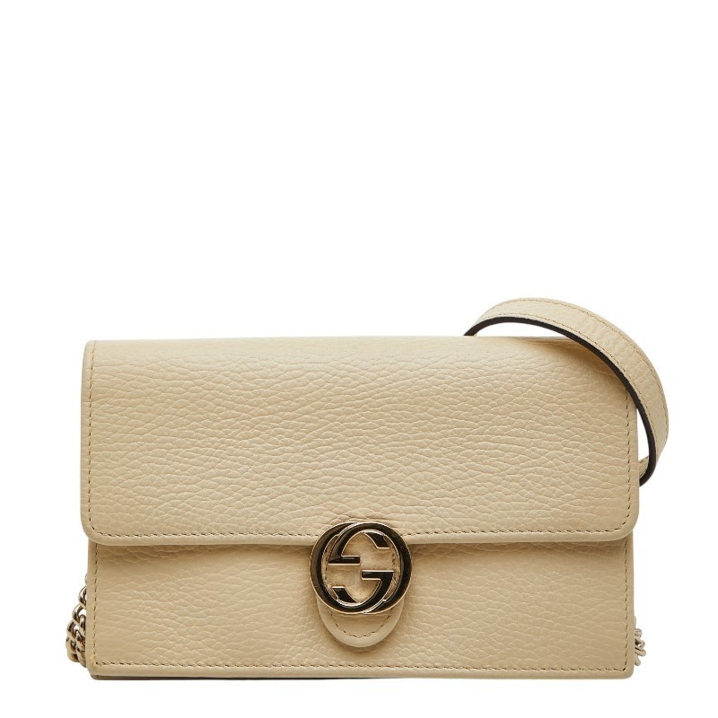 Gucci White Leather Shoulder Bag
