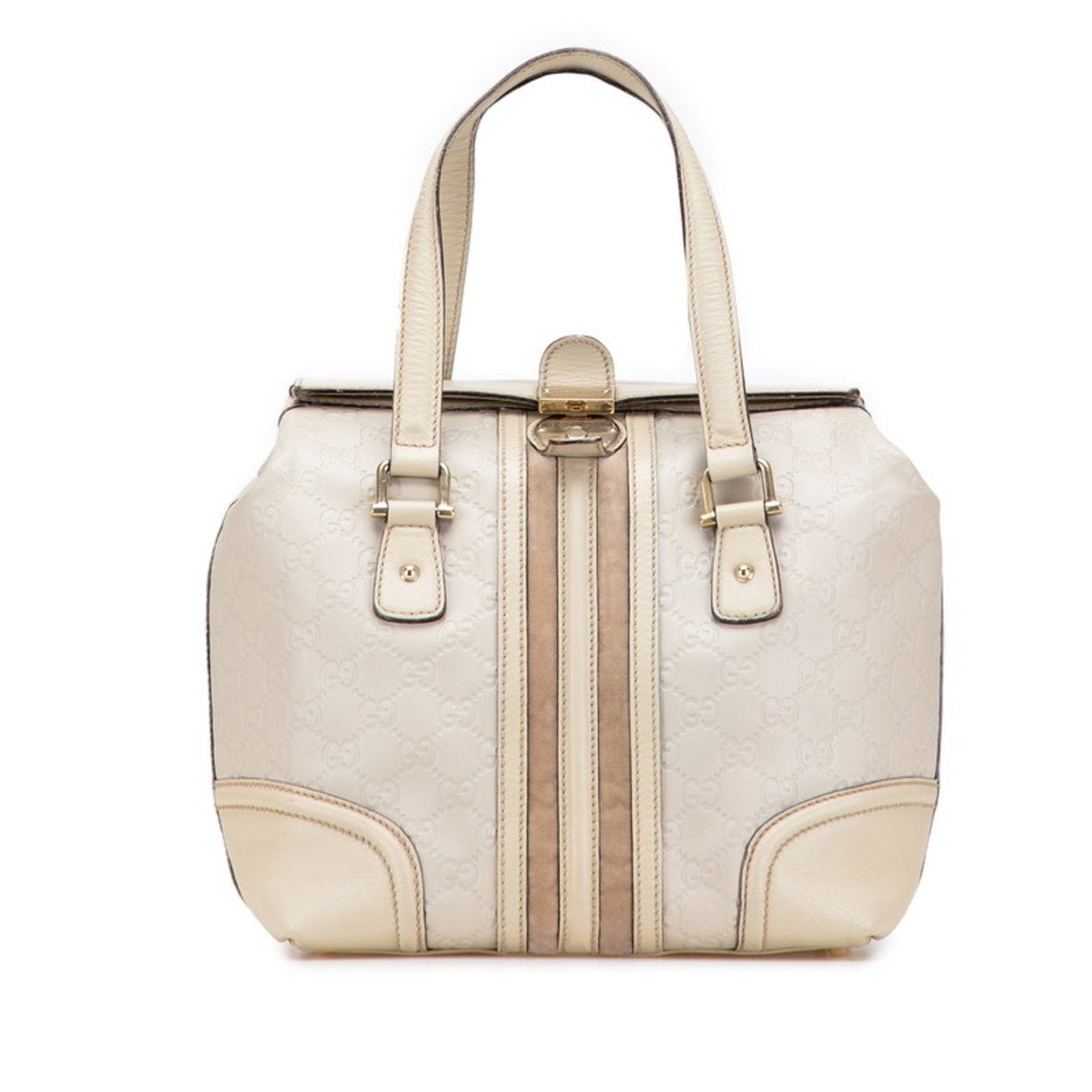 Gucci Guccissima Beige Leather Handbag
