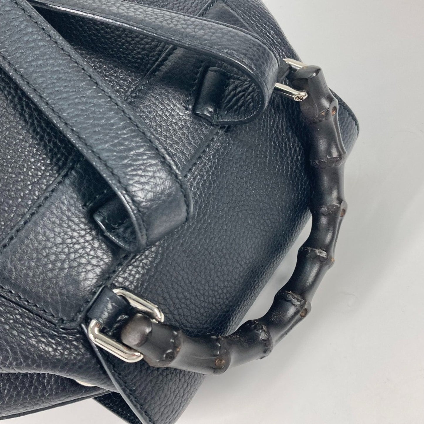 Gucci Black Leather Backpack