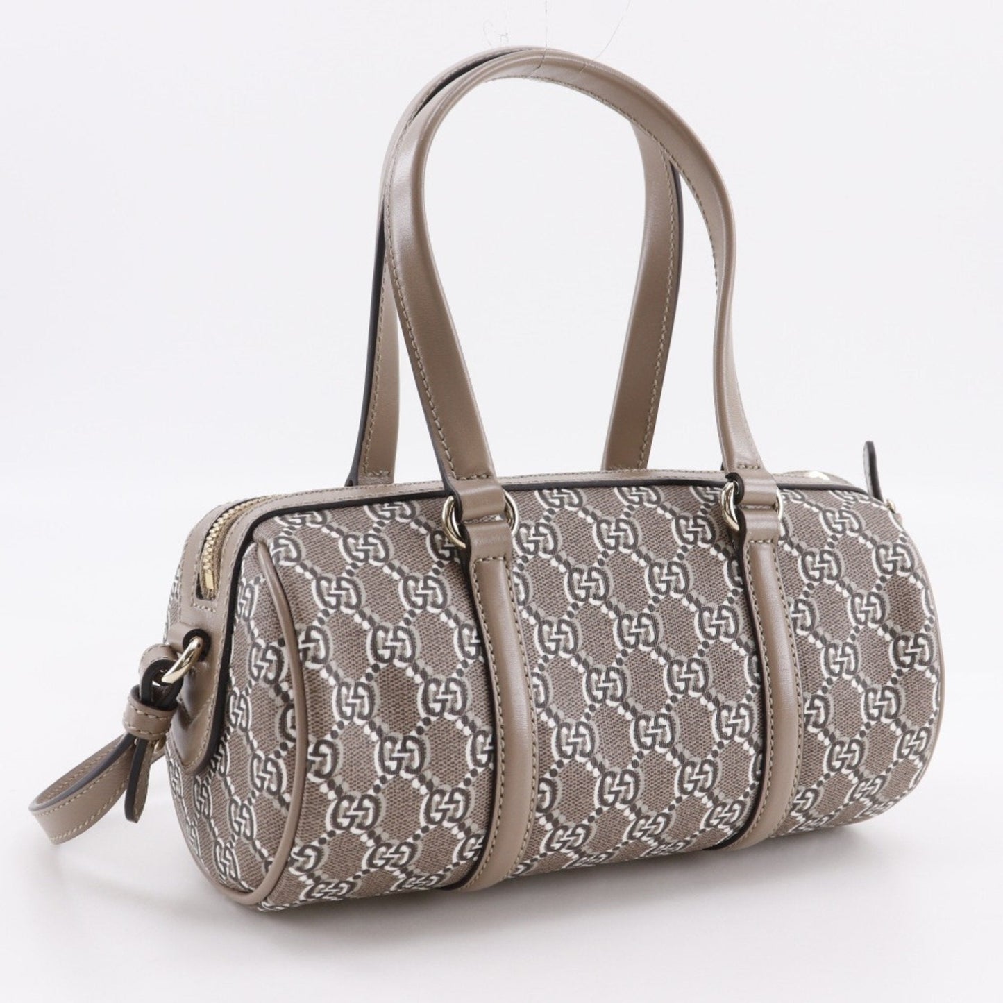 Gucci Brown Pvc Leather Handbag