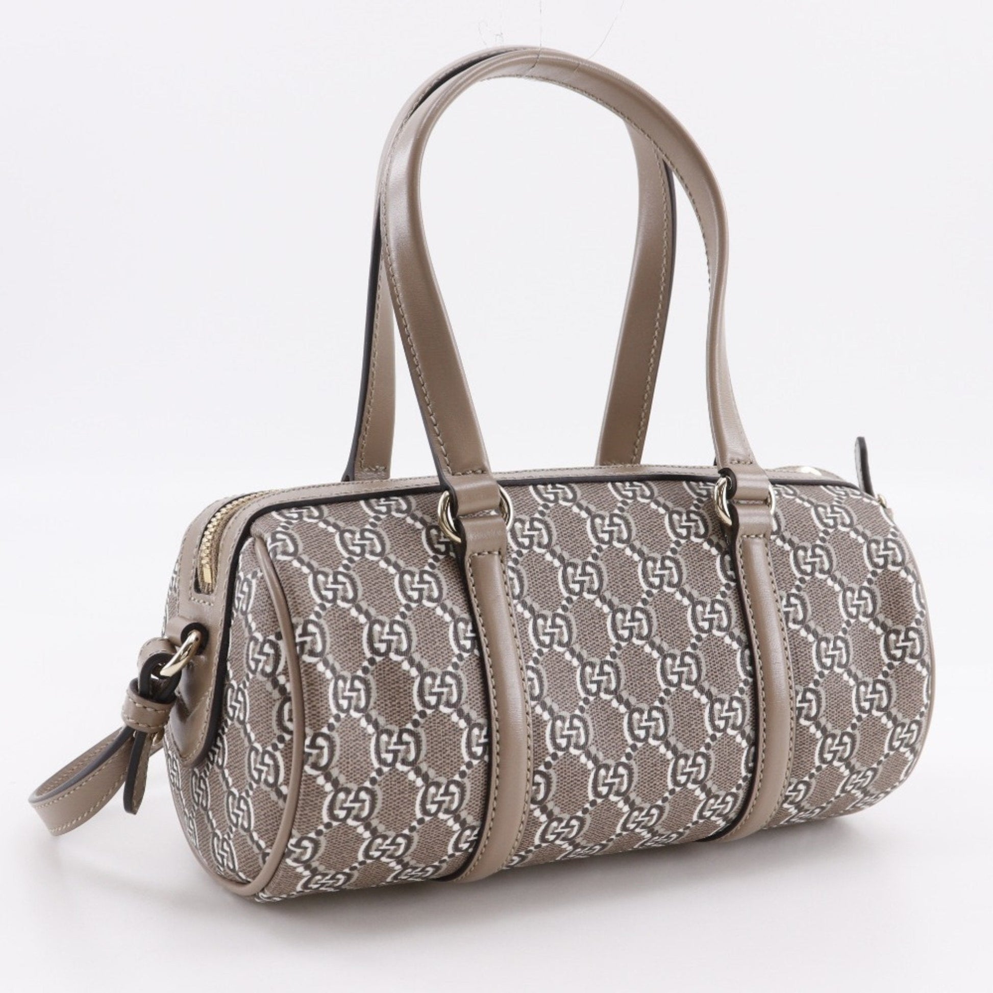 Gucci Brown Pvc Leather Handbag