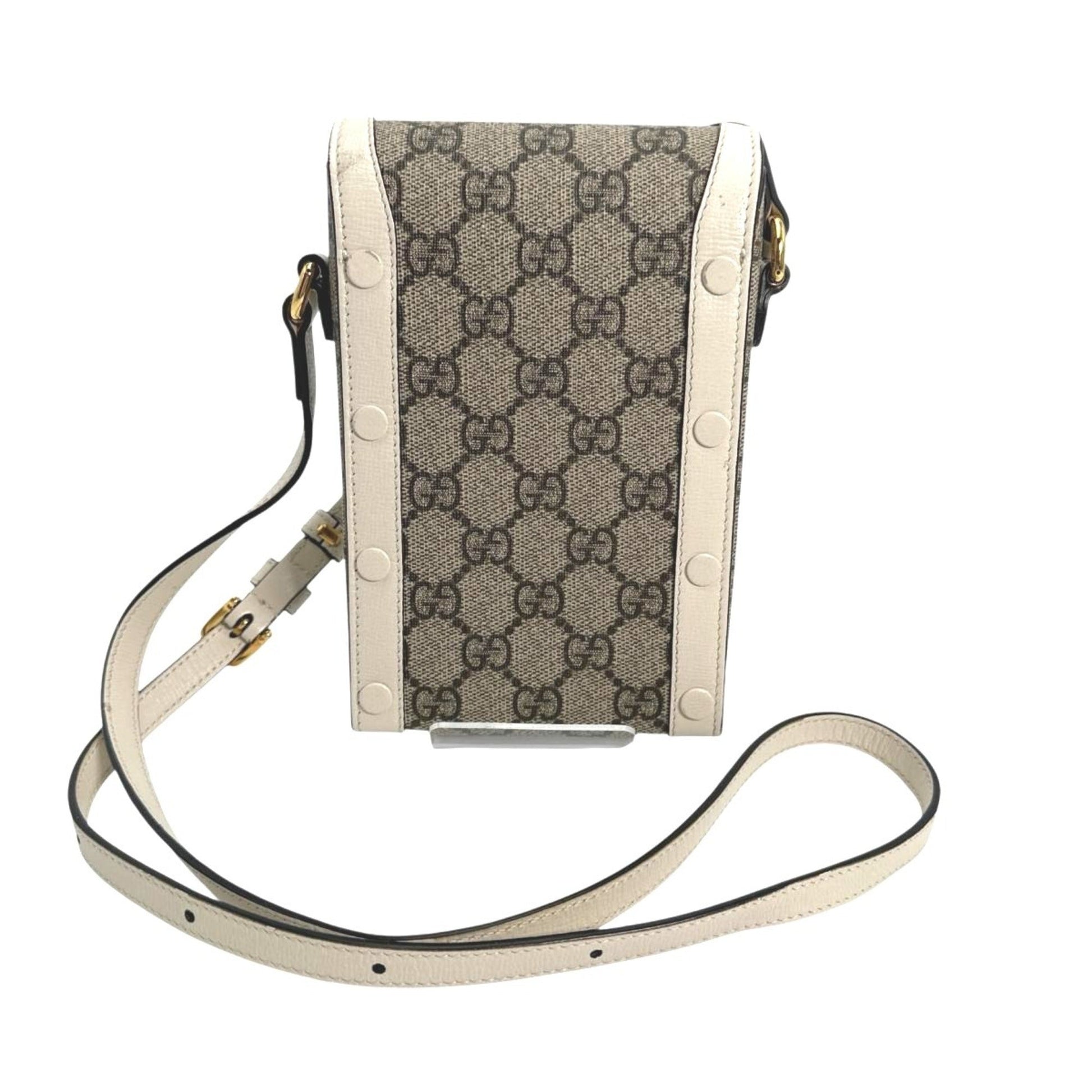 Gucci Beige Gg Canvas Shoulder Bag