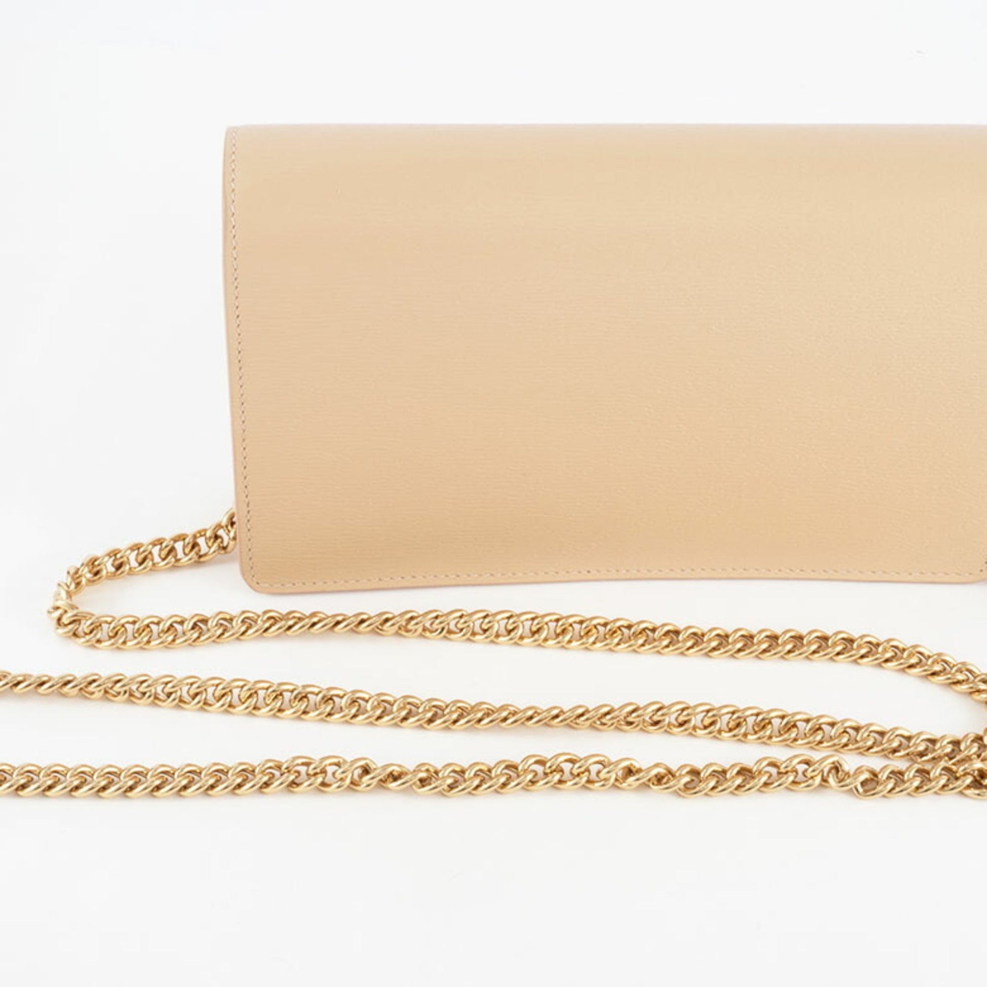 Gucci Pale Orange Leather Shoulder Bag