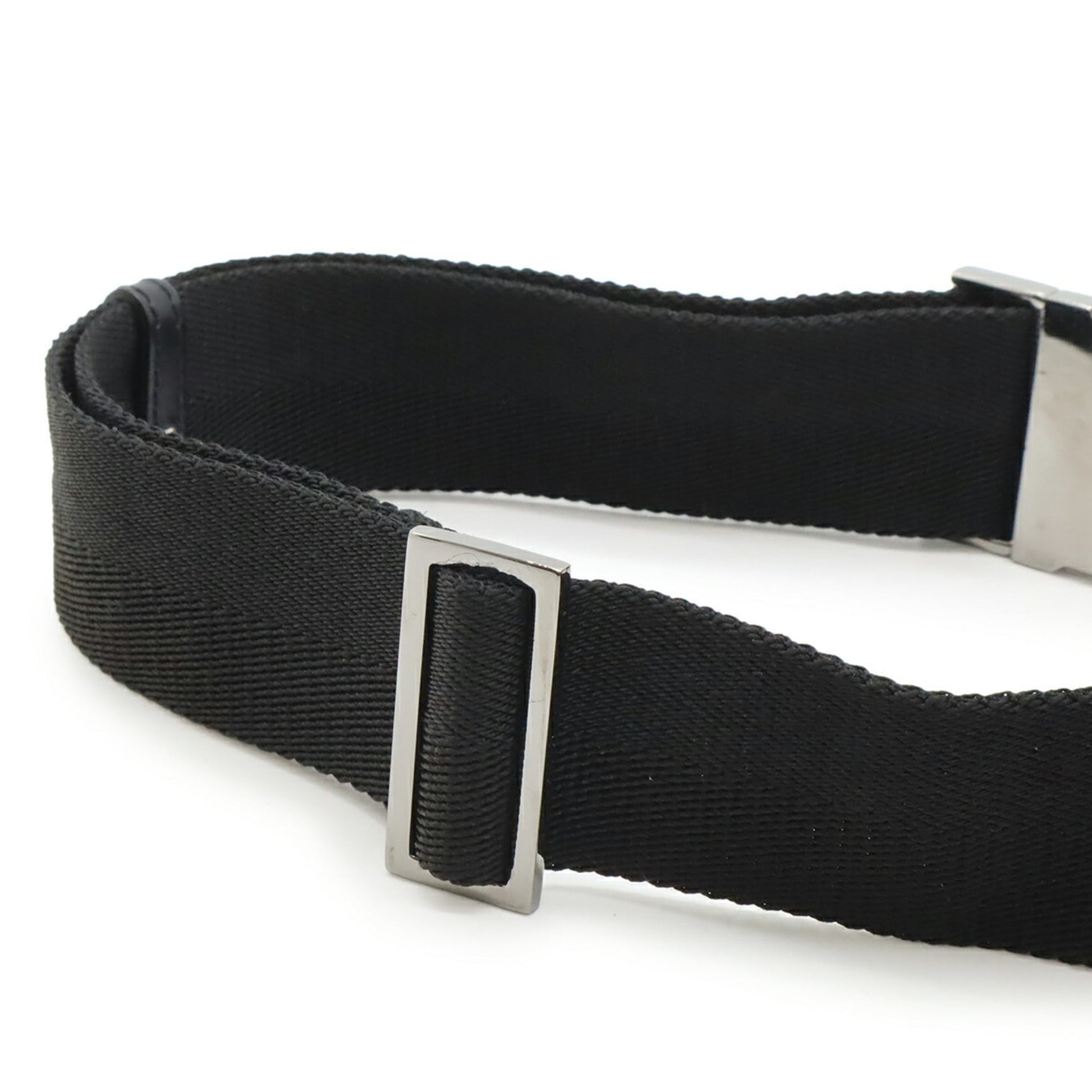 Gucci Black Nylon Canvas Leather Fanny Pack