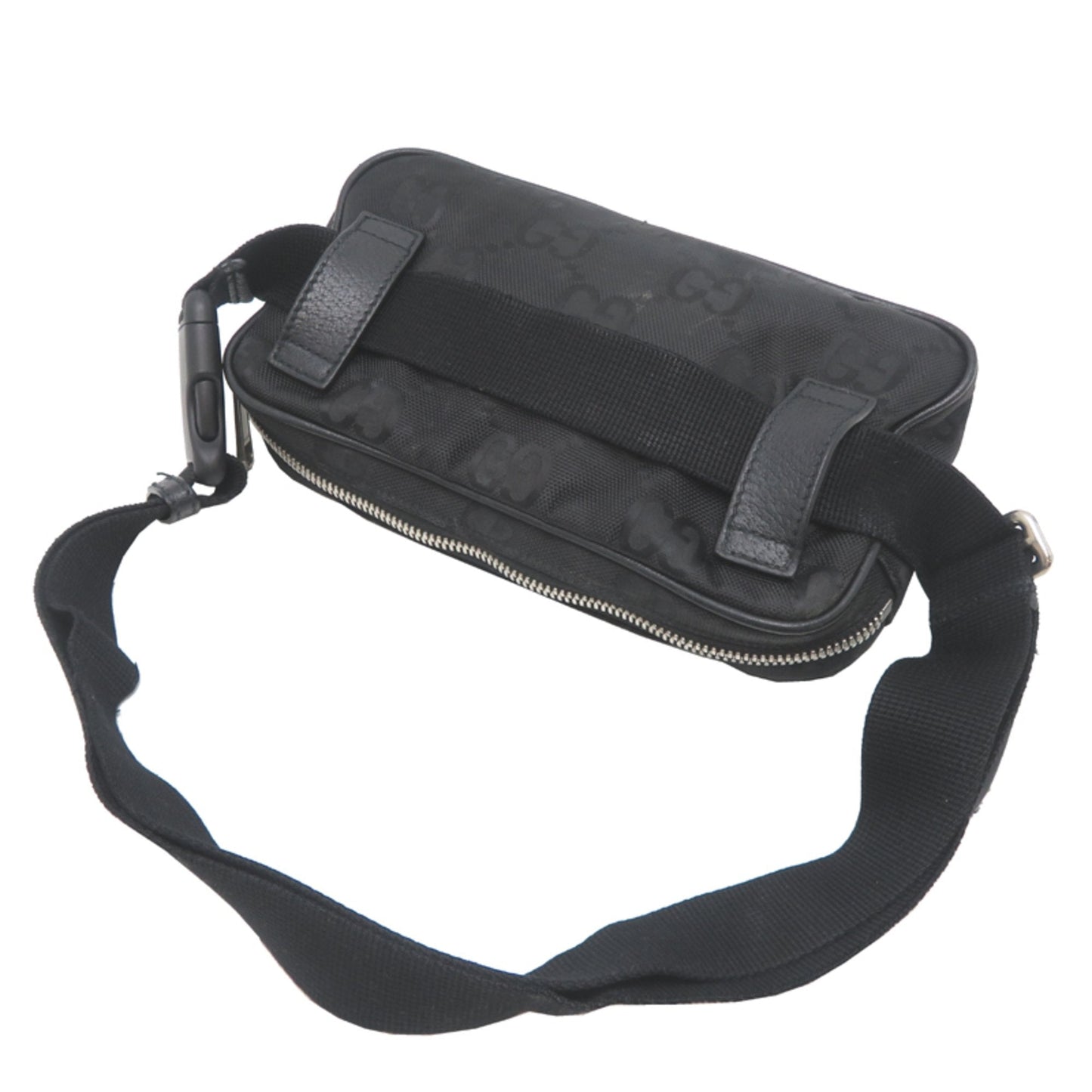 Gucci Black Nylon Leather Fanny Pack