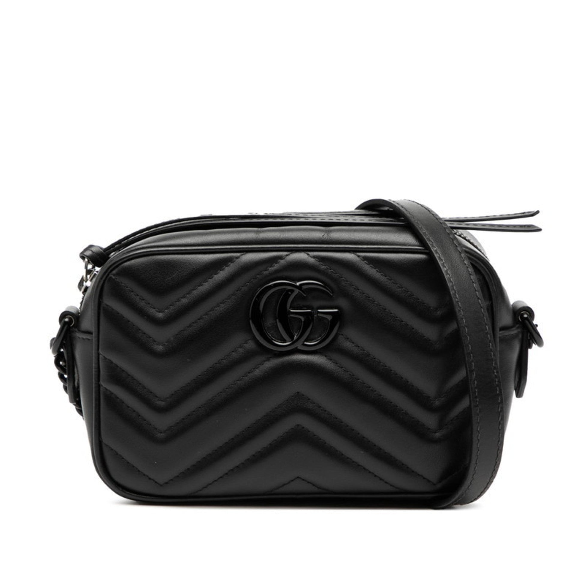 Gucci Black Leather Shoulder Bag