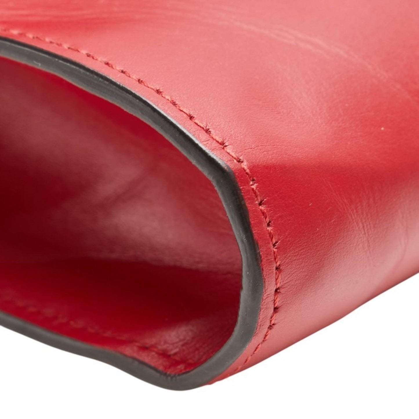 Gucci Red Color Leather Handbag Shoulder Bag