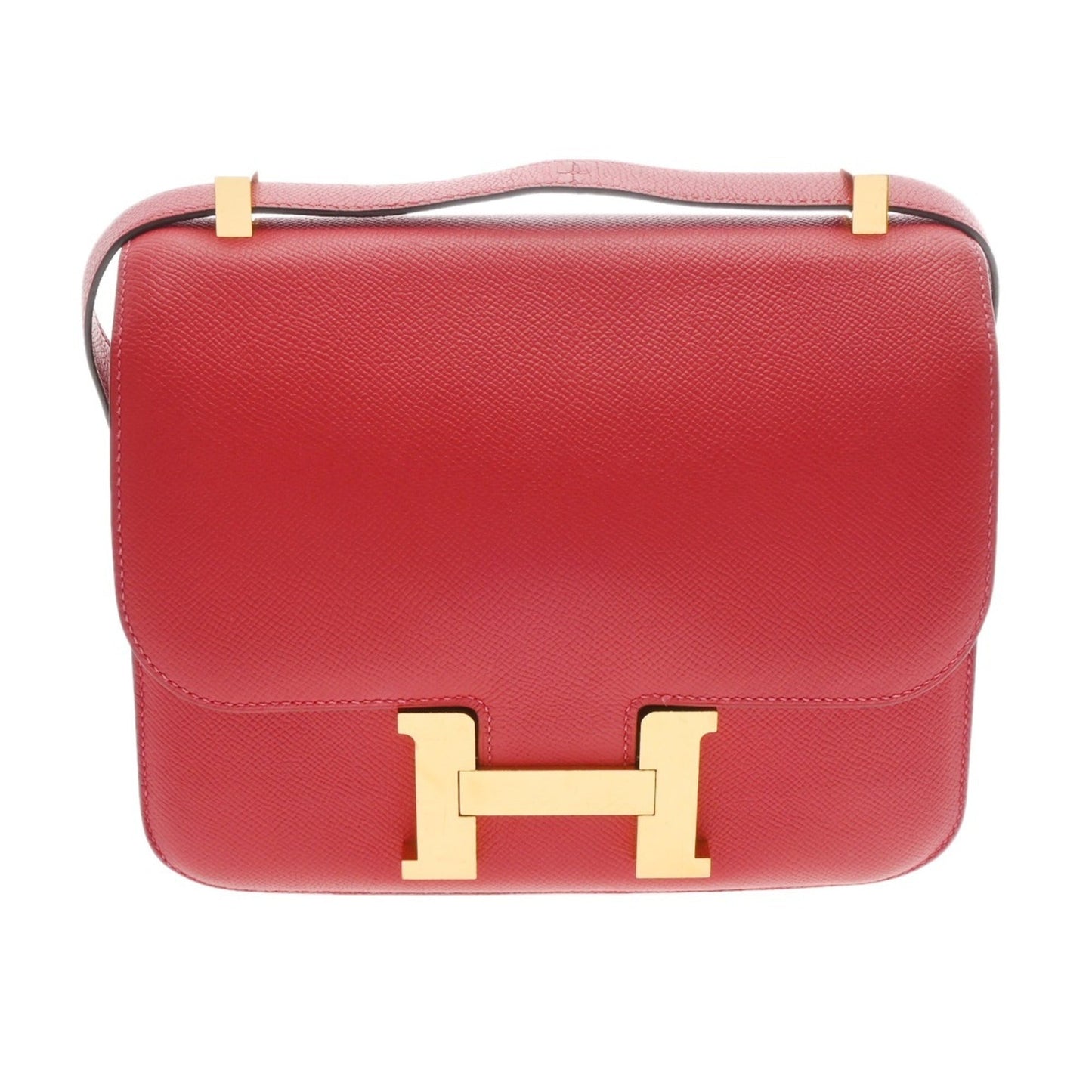 Hermes Constance Rouge Cas Ue Epsom Shoulder Bag Leather