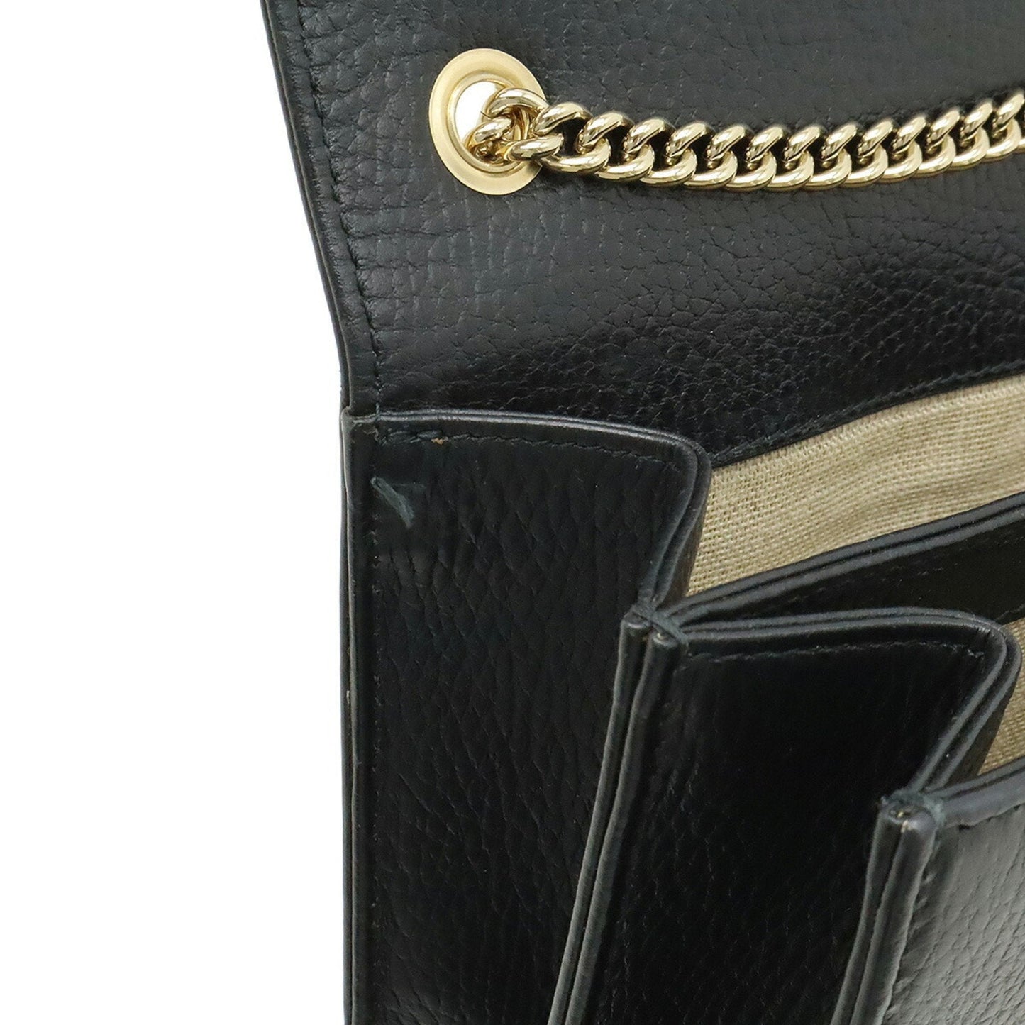 Gucci Black Leather Shoulder Bag