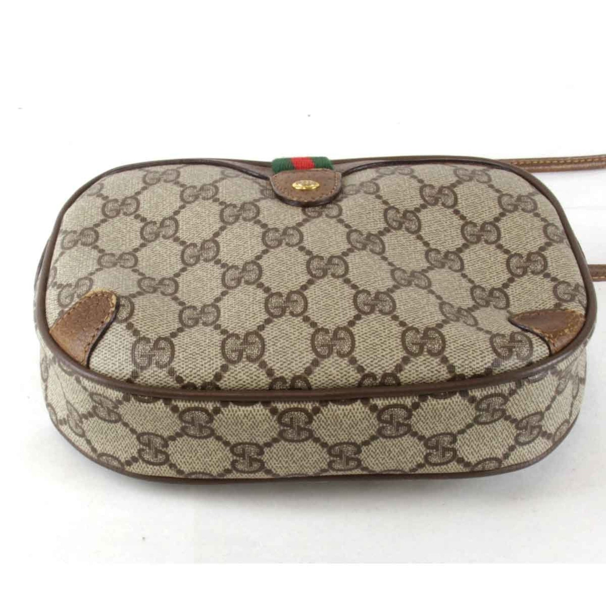 Gucci Brown Gg Supreme Shoulder Bag